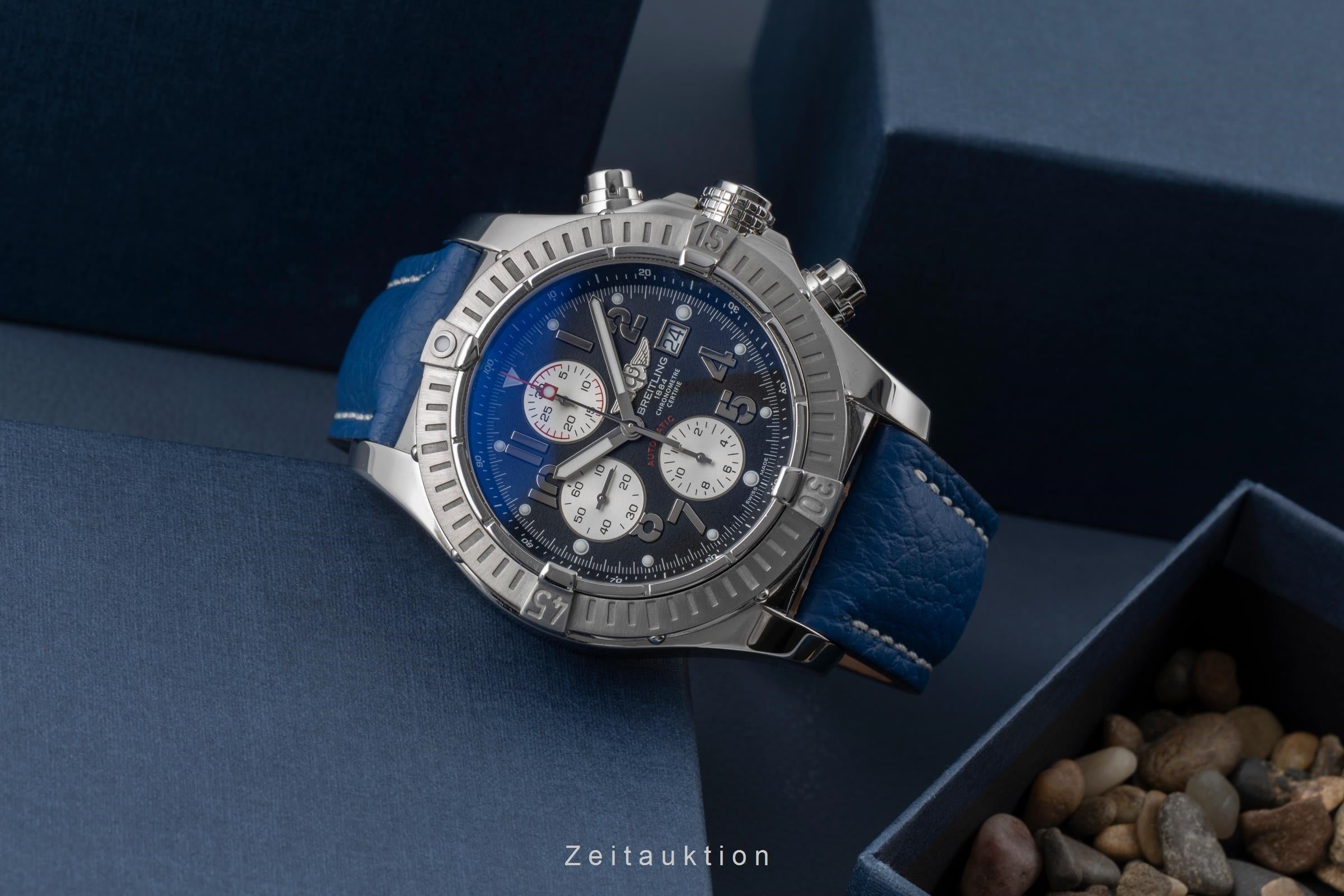 Breitling Super Avenger chronograph steel automatic Kal. B13 Ref