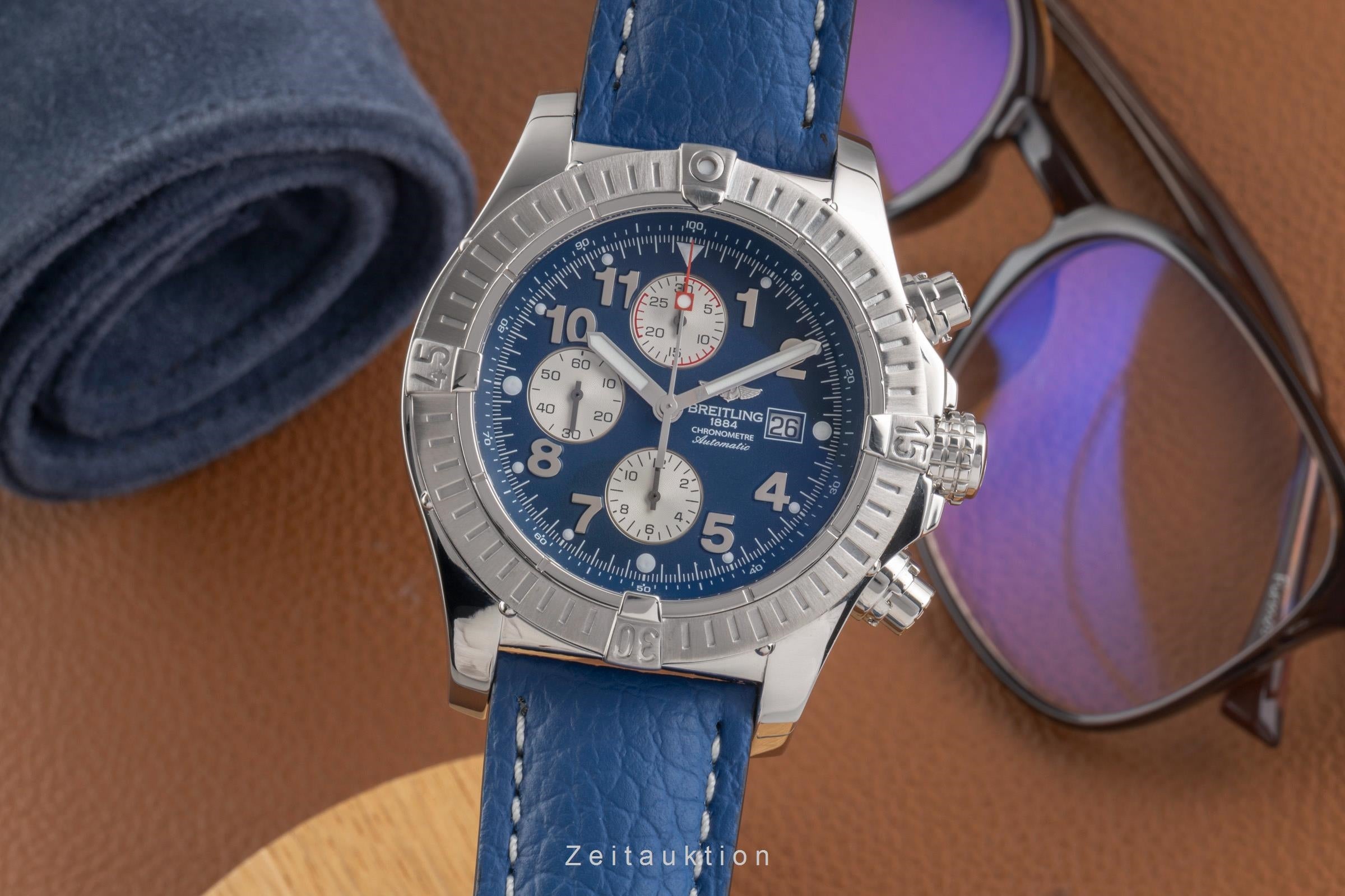 Breitling Super Avenger chronograph steel automatic men's watch A13370-028  [2504184]