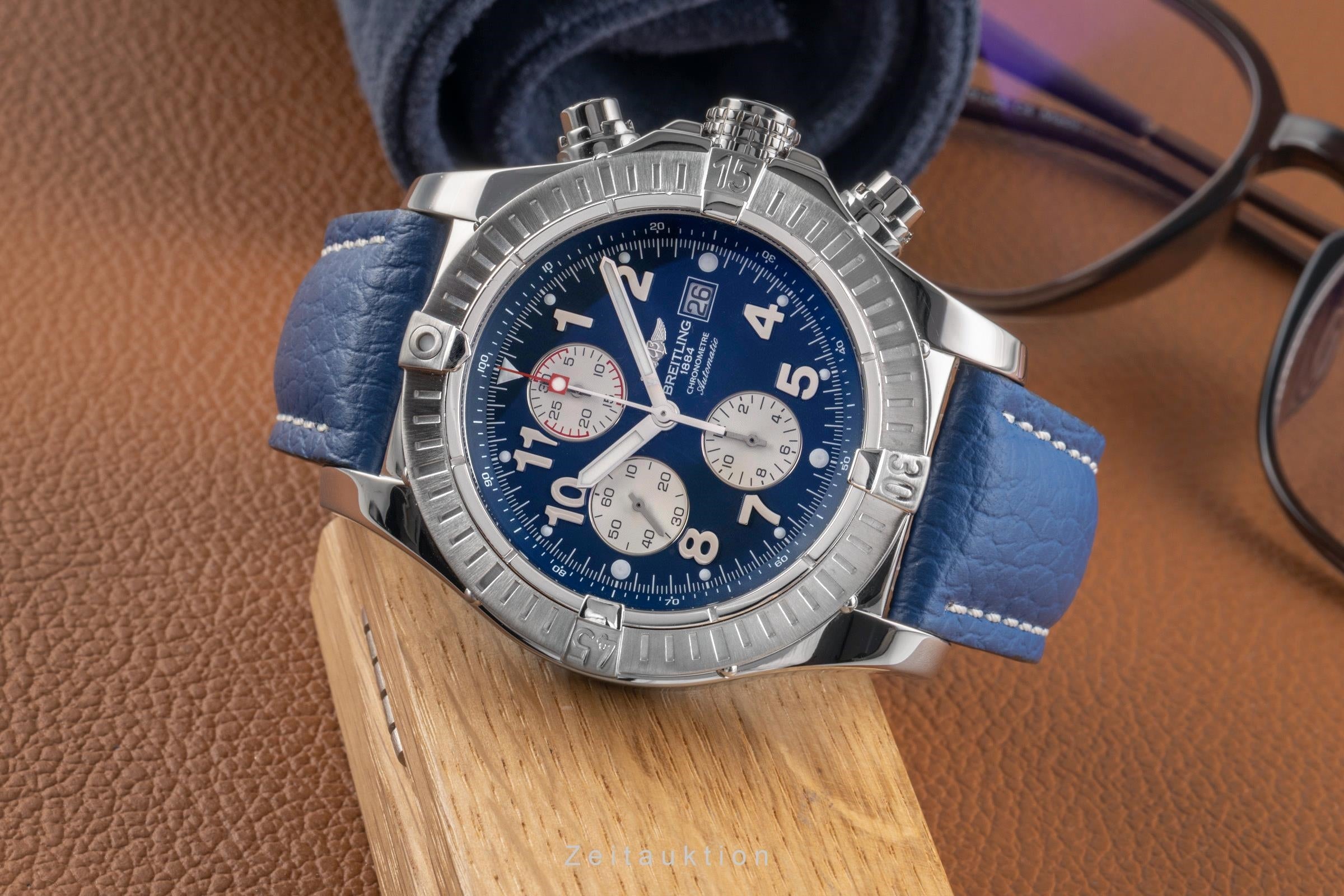 Breitling Super Avenger chronograph steel automatic men's watch A13370-028  [2504184]