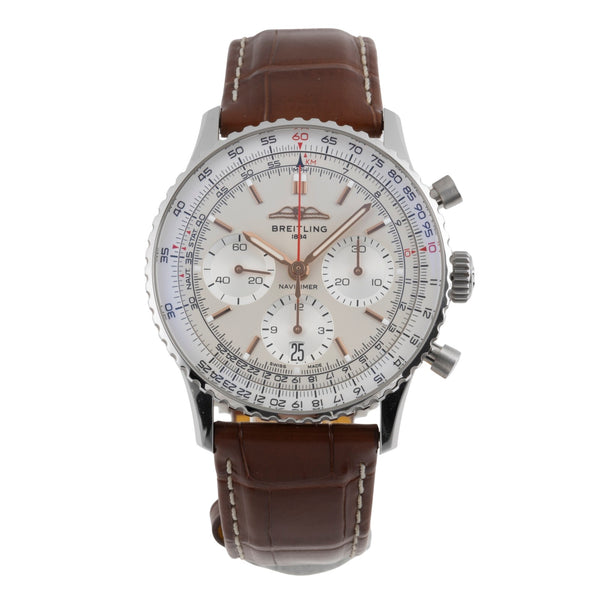 Breitling Navitimer 01 chronograph steel automatic men's watch AB0139211G1P1 LP: 9300EUR  [2504189]