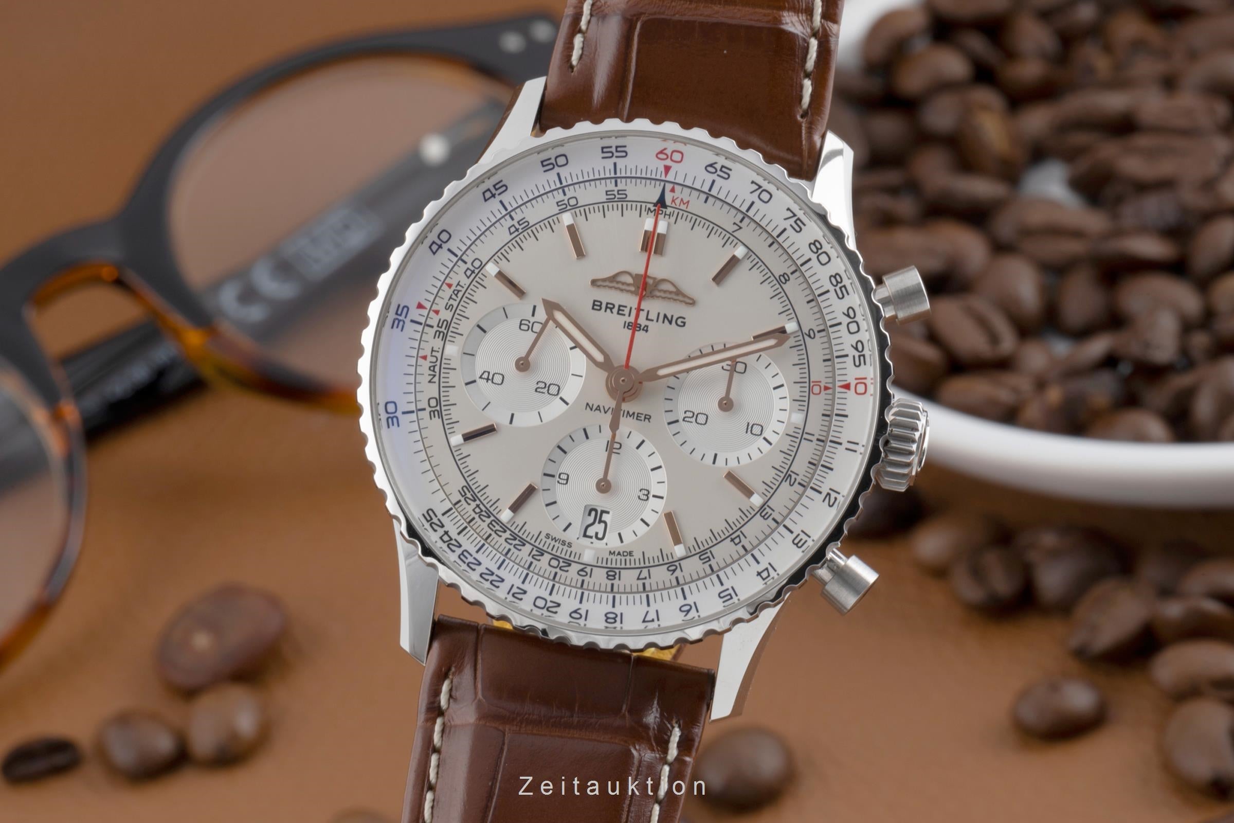Breitling Navitimer 01 chronograph steel automatic Kal. B01 Ref