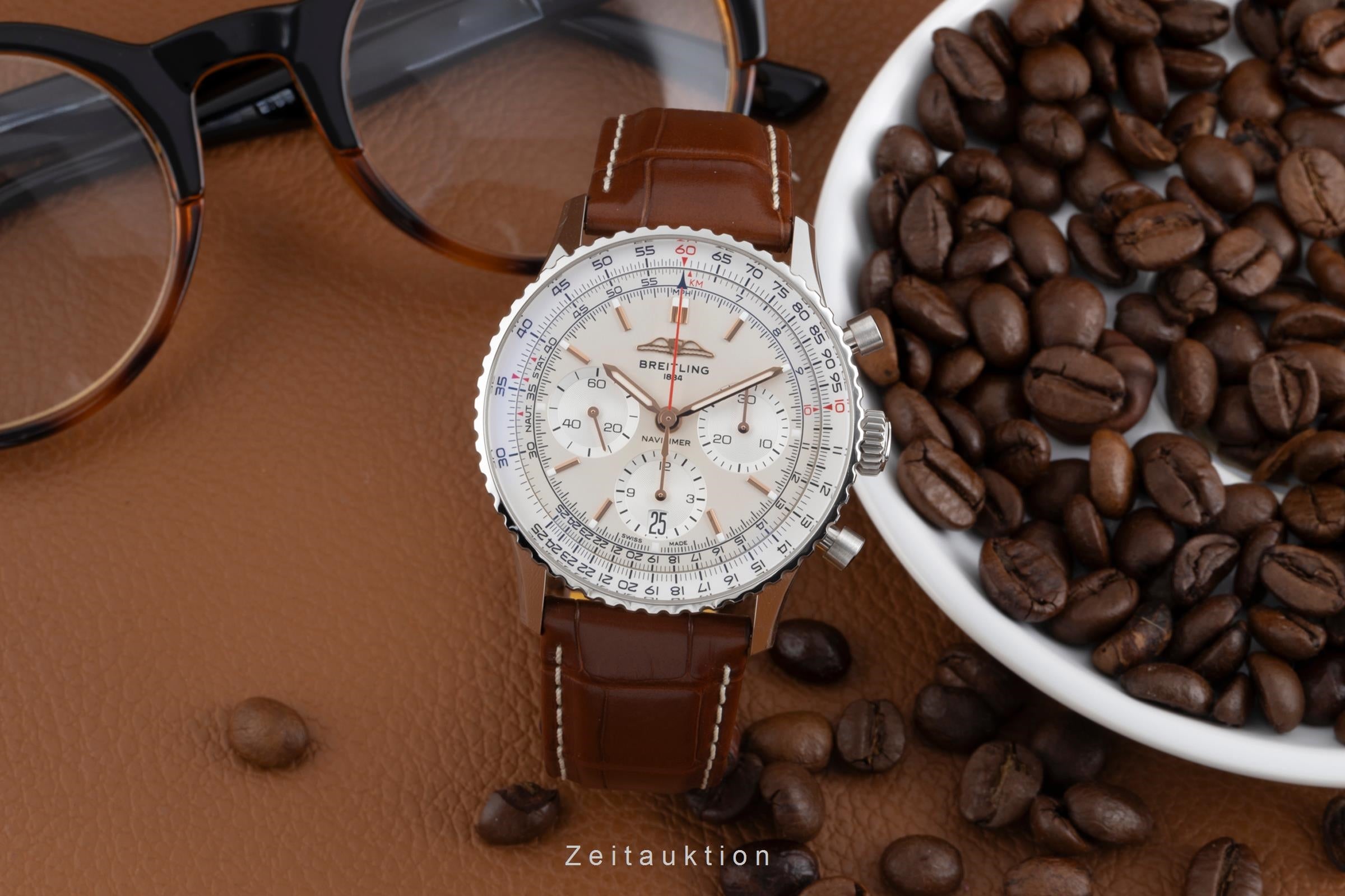 Breitling Navitimer 01 chronograph steel automatic men's watch AB0139211G1P1 LP: 9300EUR  [2504189]