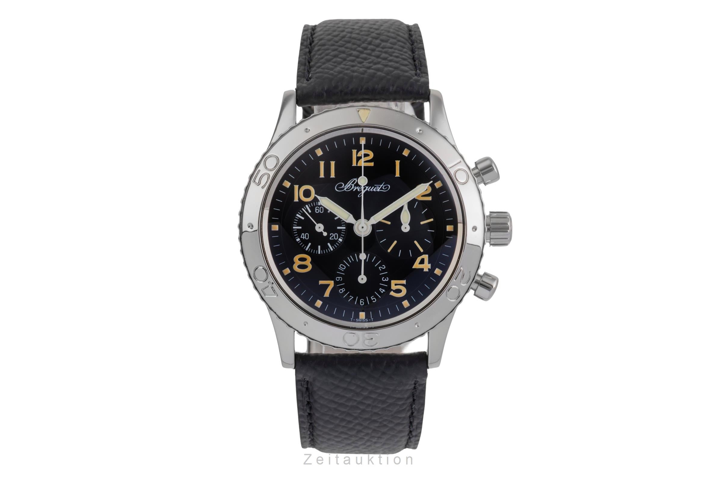 Breguet Type XX chronographe acier automatique montre pour hommes 3800  [2504191]