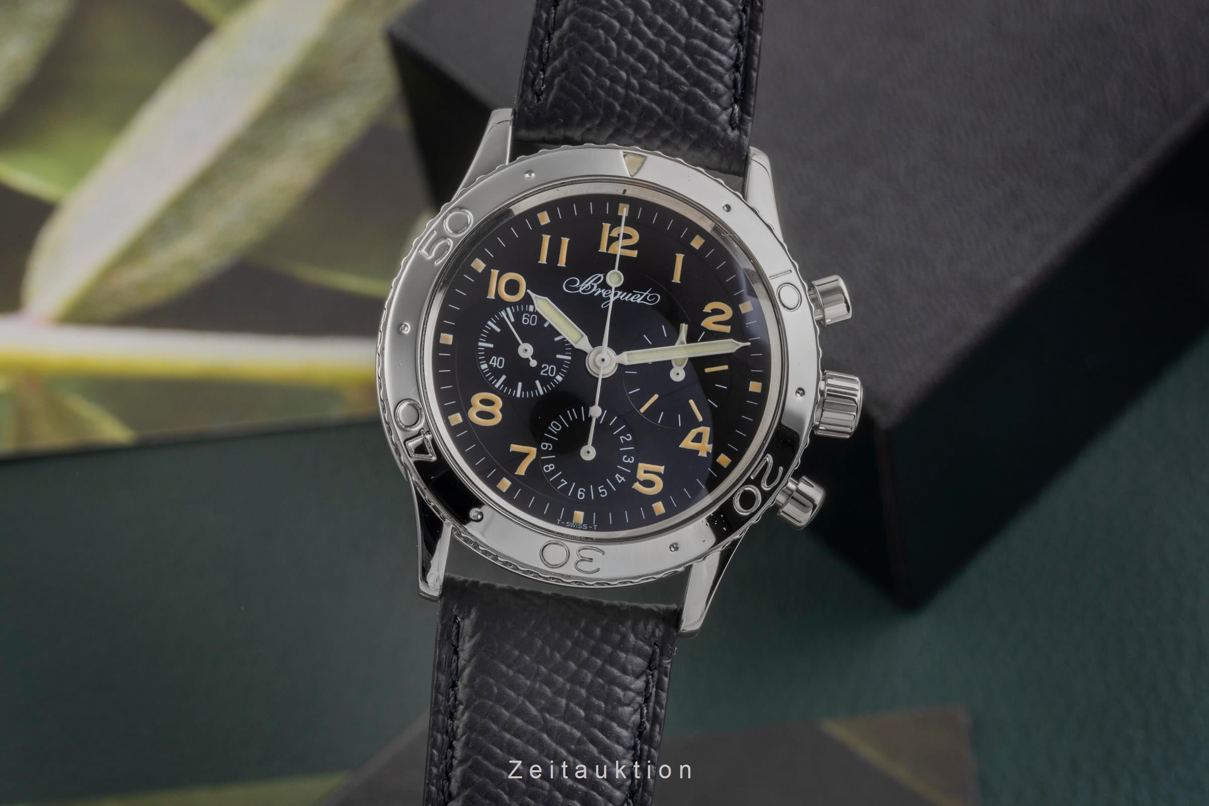 Breguet Type XX chronographe acier automatique montre pour hommes 3800  [2504191]