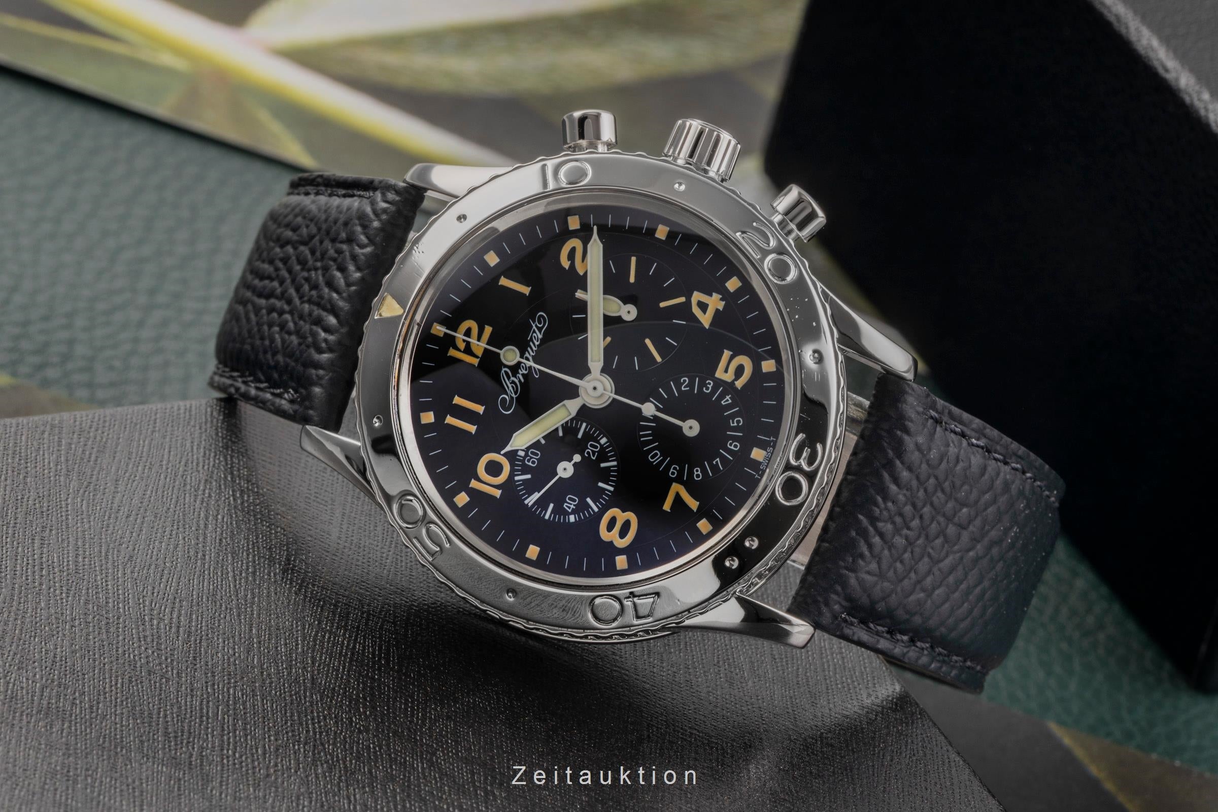Breguet Type XX chronographe acier automatique montre pour hommes 3800  [2504191]