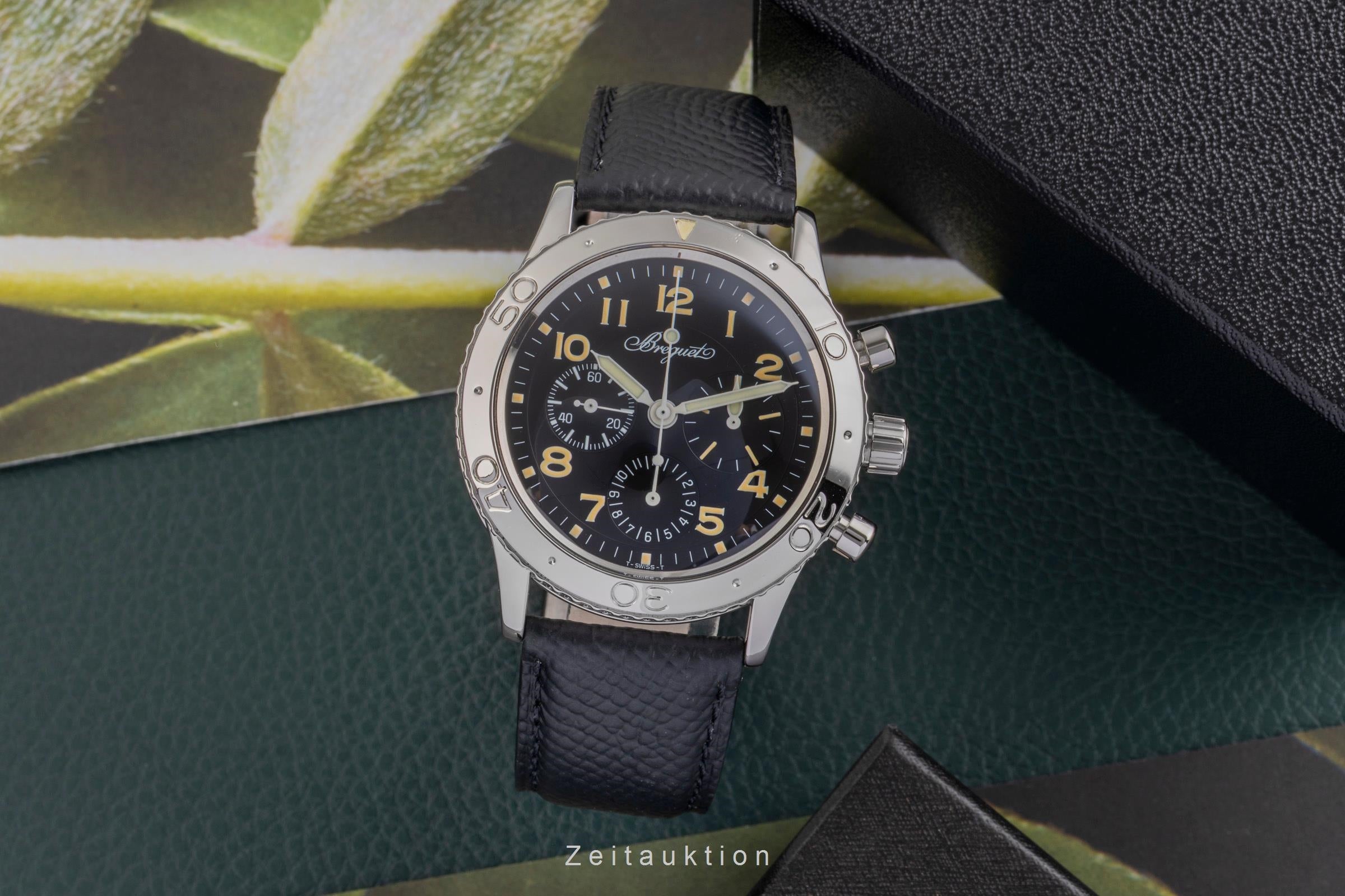 Breguet Type XX chronographe acier automatique montre pour hommes 3800  [2504191]