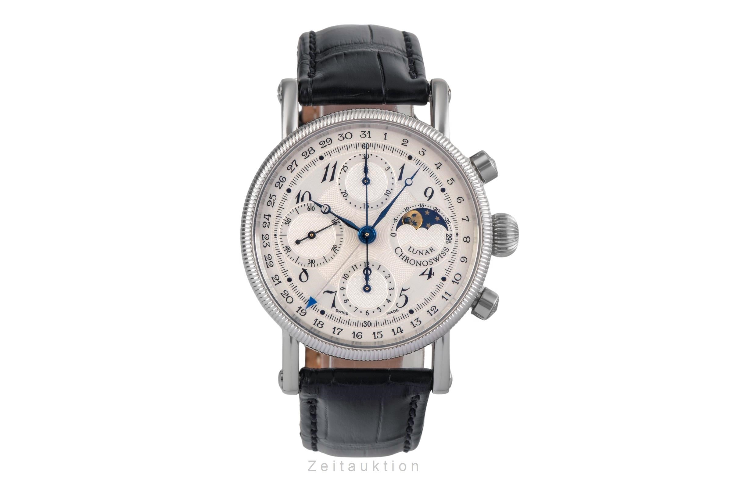 Chronoswiss Lunar chronograph steel automatic Kal. C. 755 Ref