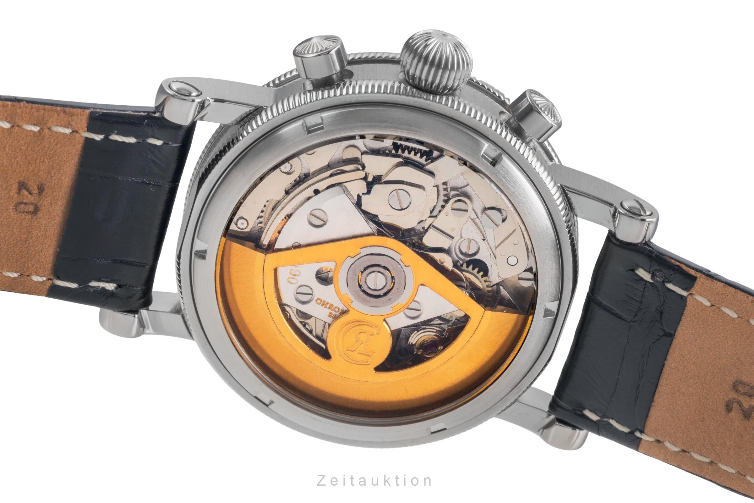 Chronoswiss Lunar chronographe acier automatique montre pour hommes CH7523L 	  [2504199]