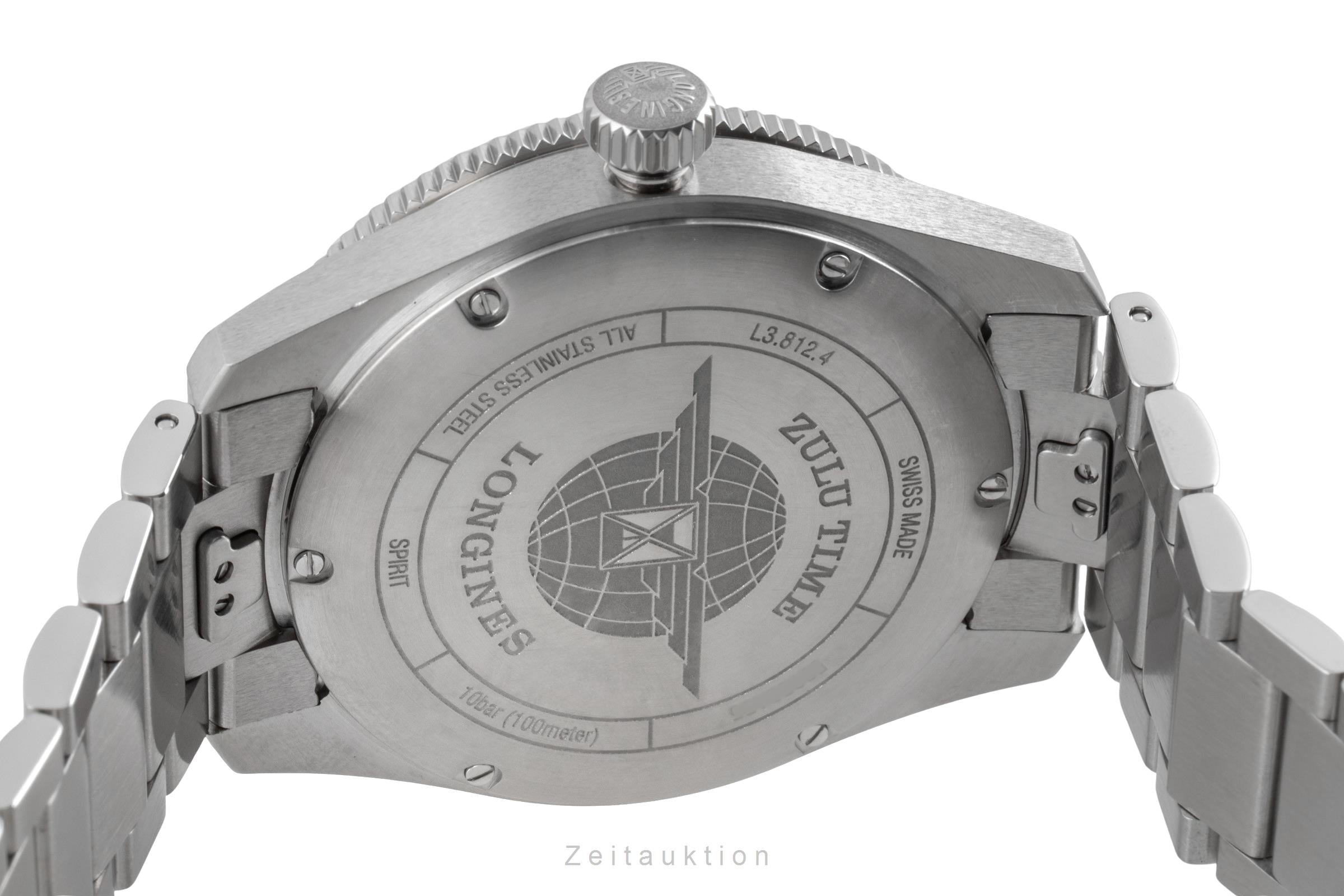 Longines Spirit Zulu Time GMT Stahl Automatik Ref. L3.812.4.63.2 B&P 2022 [2504200]