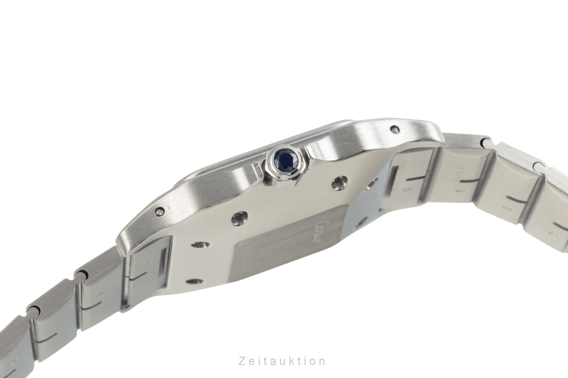 Cartier Santos Carrée GM "White Roman" Edelstahl Automatik Herrenuhr Ref. 2960  [2504220]