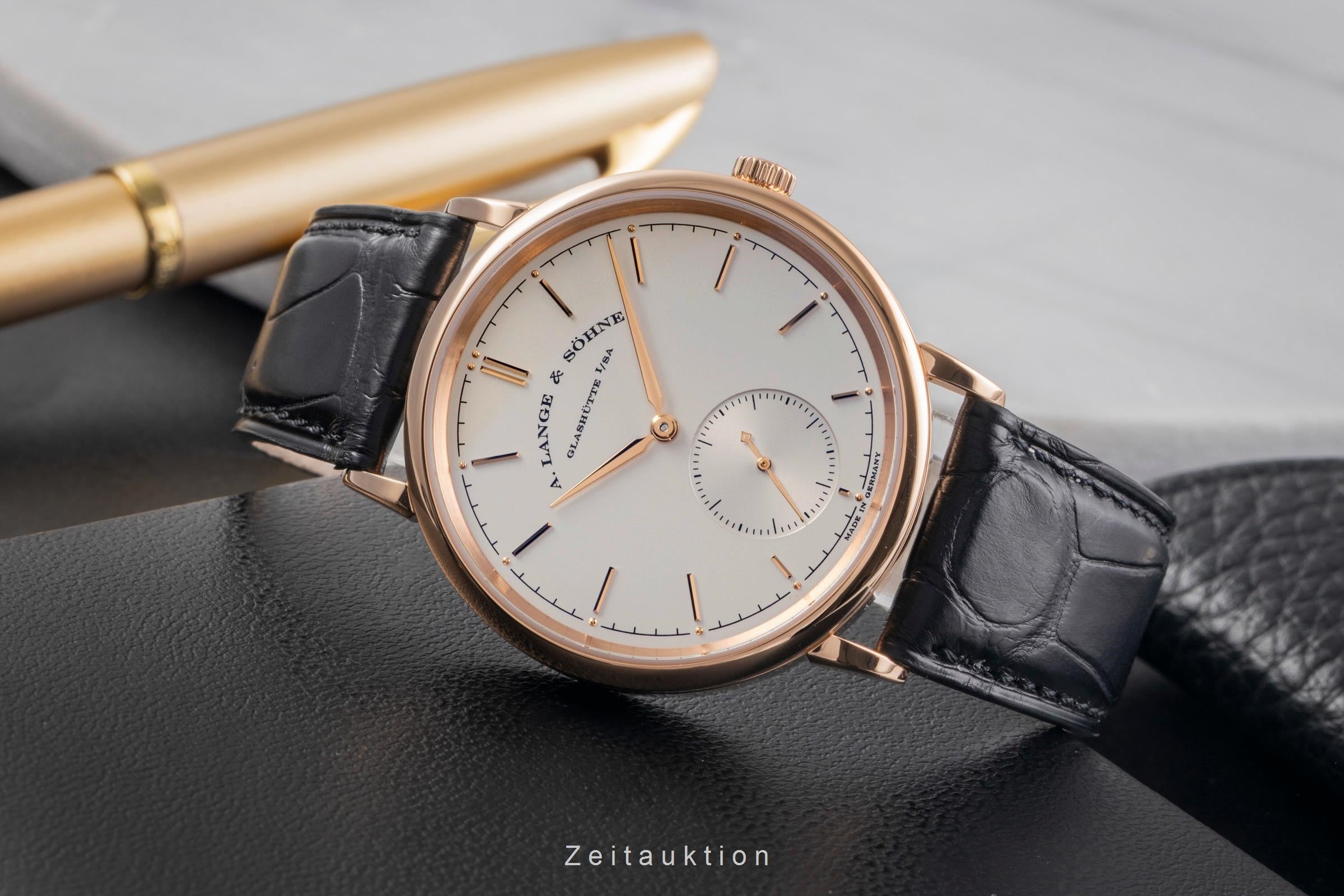 A. Lange & Söhne Saxonia oro rosado de 18 quilates automático reloj para caballeros 380.032  [2504221]