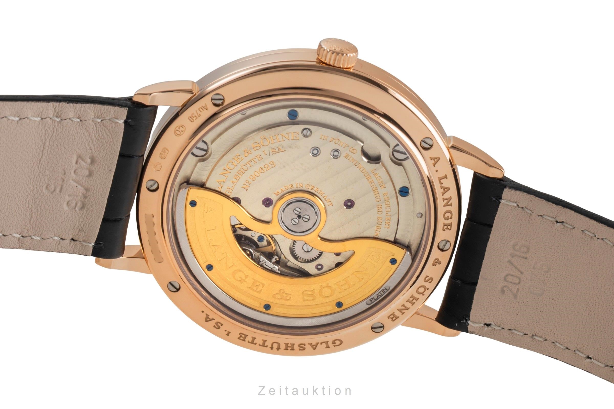 A. Lange & Söhne Saxonia oro rosado de 18 quilates automático reloj para caballeros 380.032  [2504221]