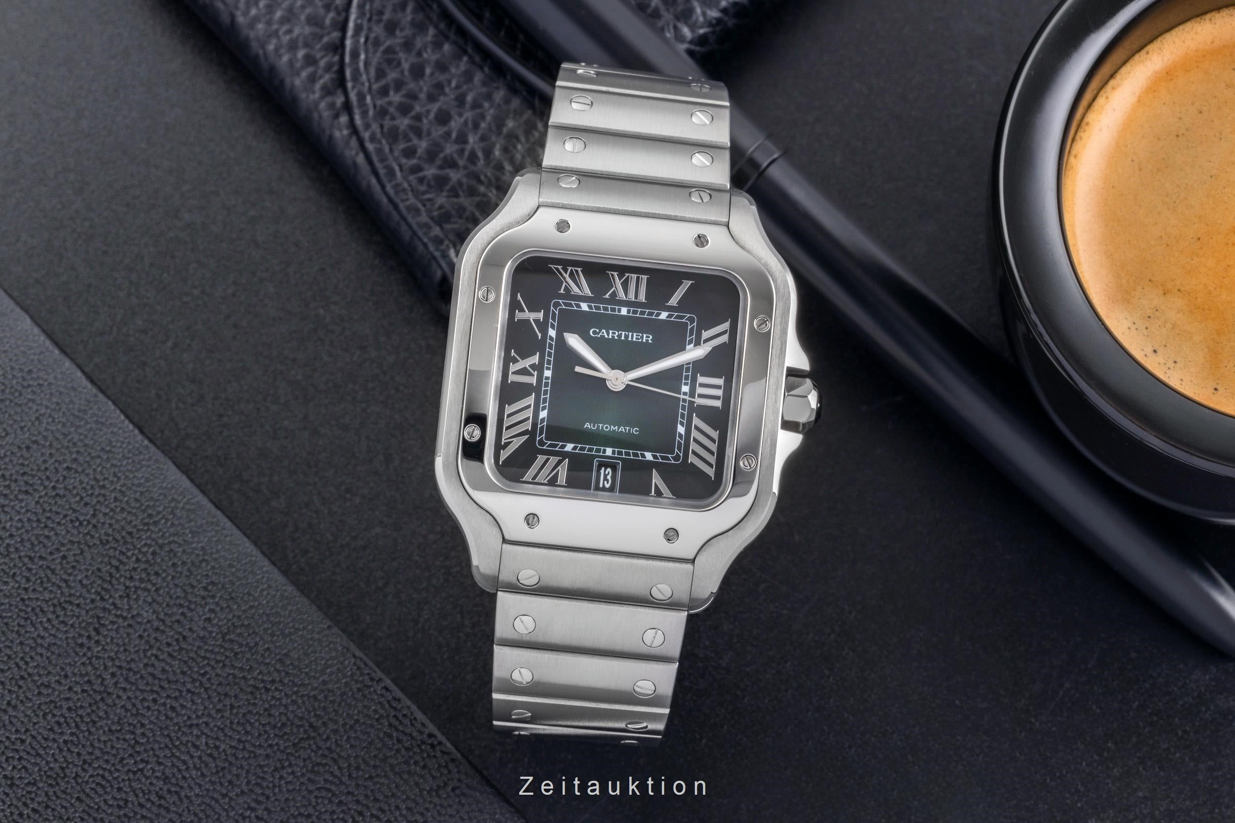 Cartier Santos steel automatic men's watch WSSA0062 LP: 8850EUR  [2504230]