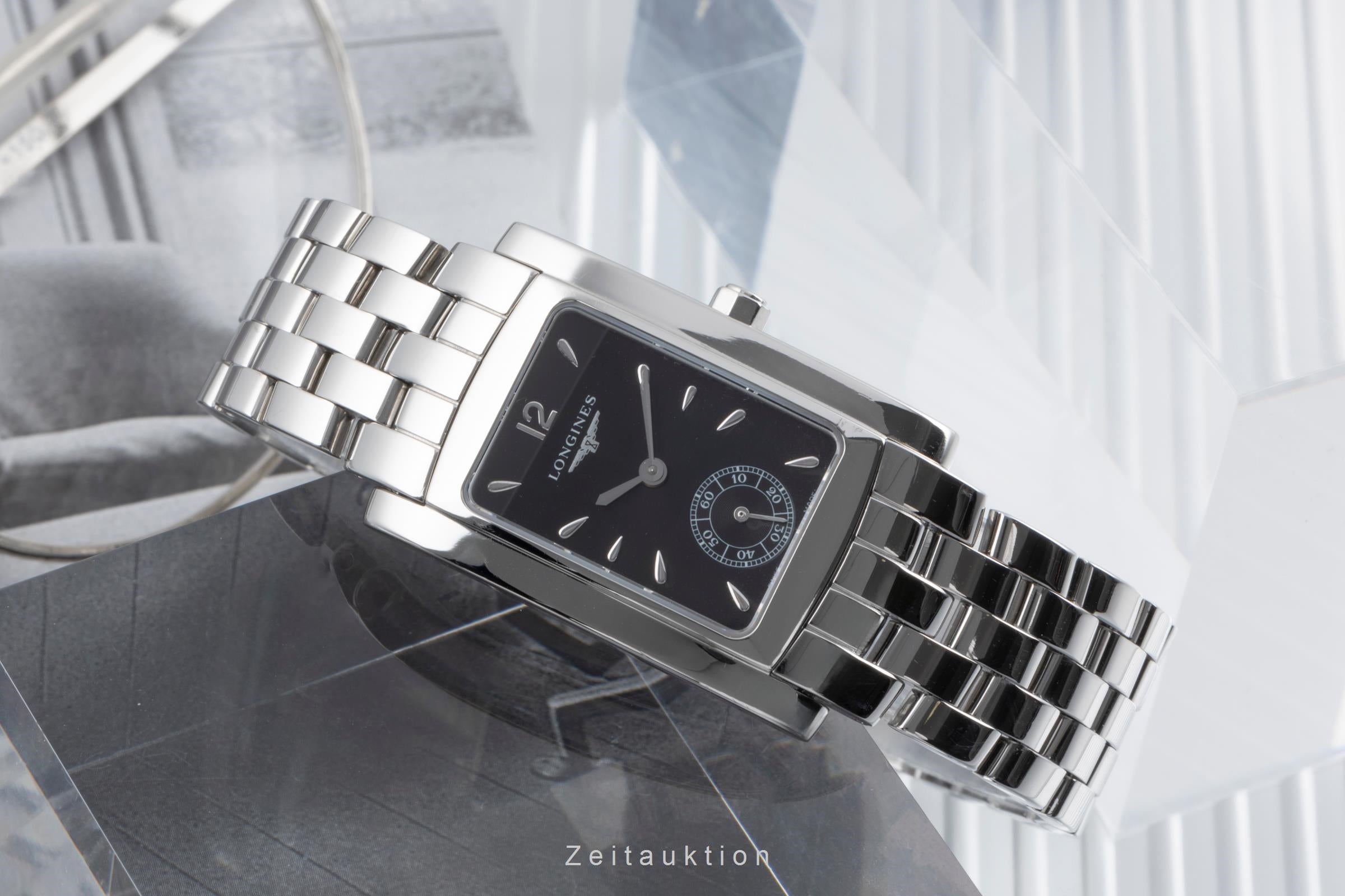 Longines Dolce Vita Black Dial Edelstahl Quarz Damenuhr Ref. L5.502.4 Klassiker [2504233]