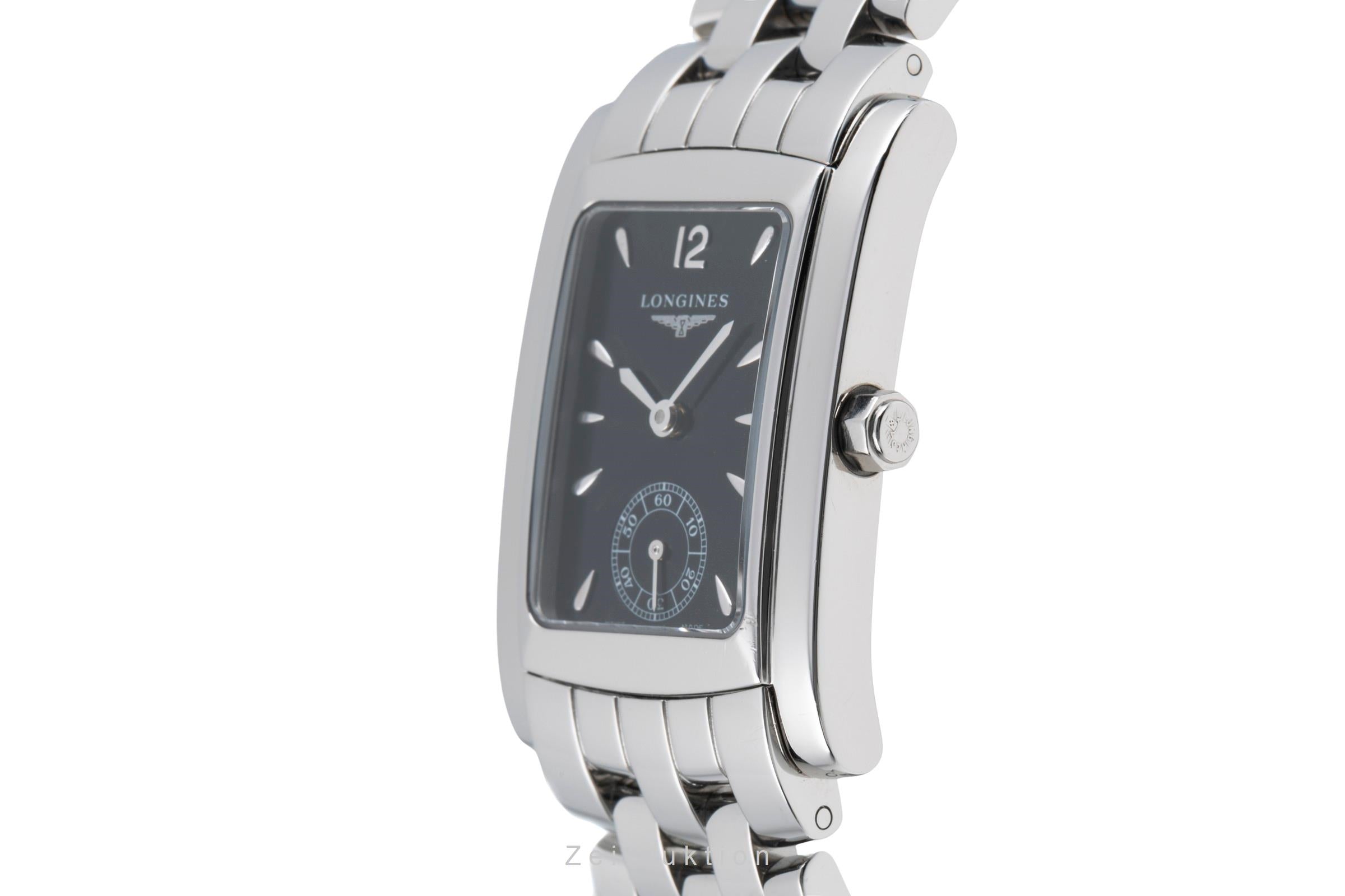 Longines Dolce Vita Black Dial Edelstahl Quarz Damenuhr Ref. L5.502.4 Klassiker [2504233]