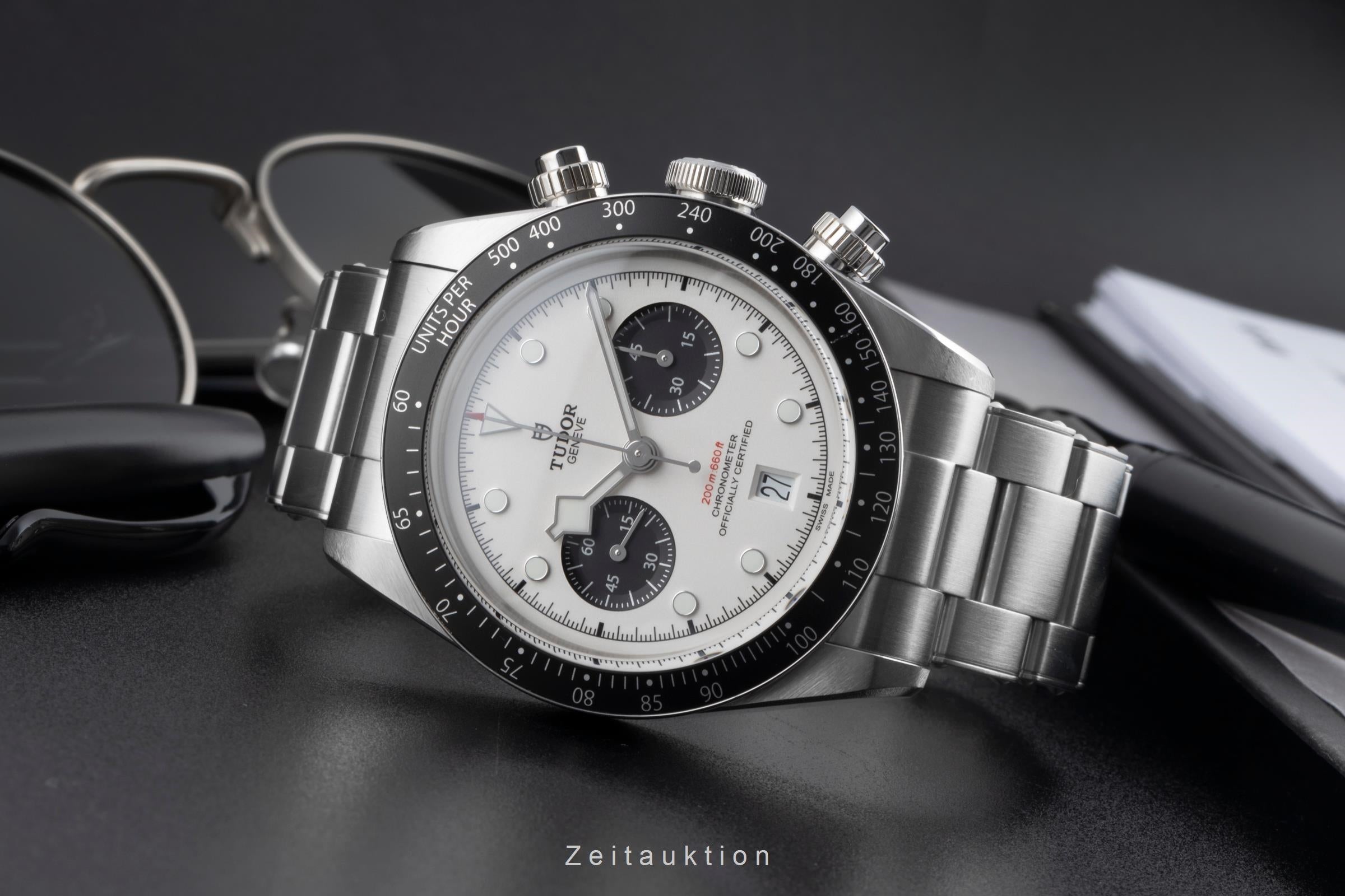 Tudor Black Bay chronograph steel automatic men's watch 79360N-0002 LP: 5760EUR  [2504240]