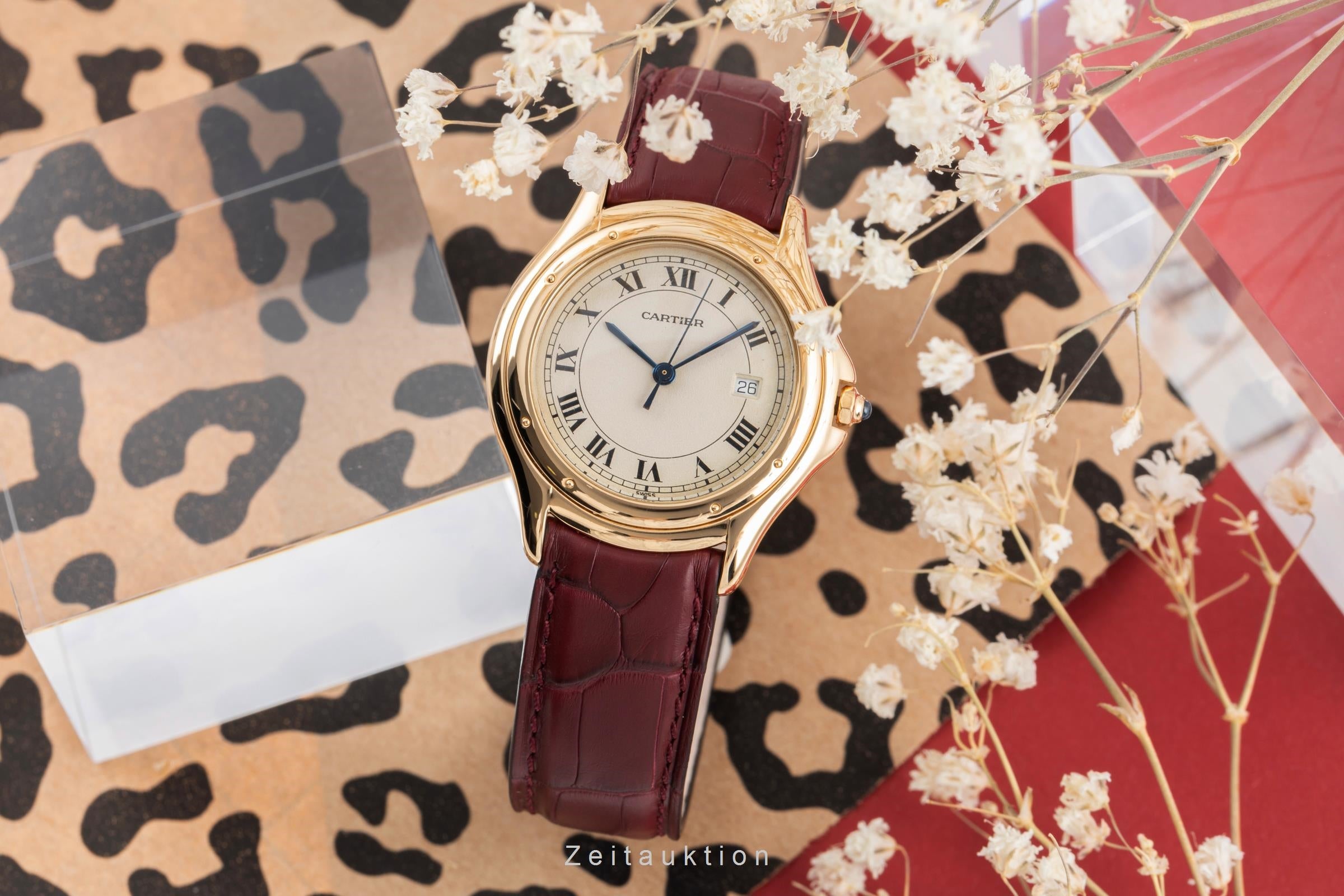 Cartier Cougar oro de 18 quilates cuarzo reloj para caballeros 116000R, W3500453  [2504241]