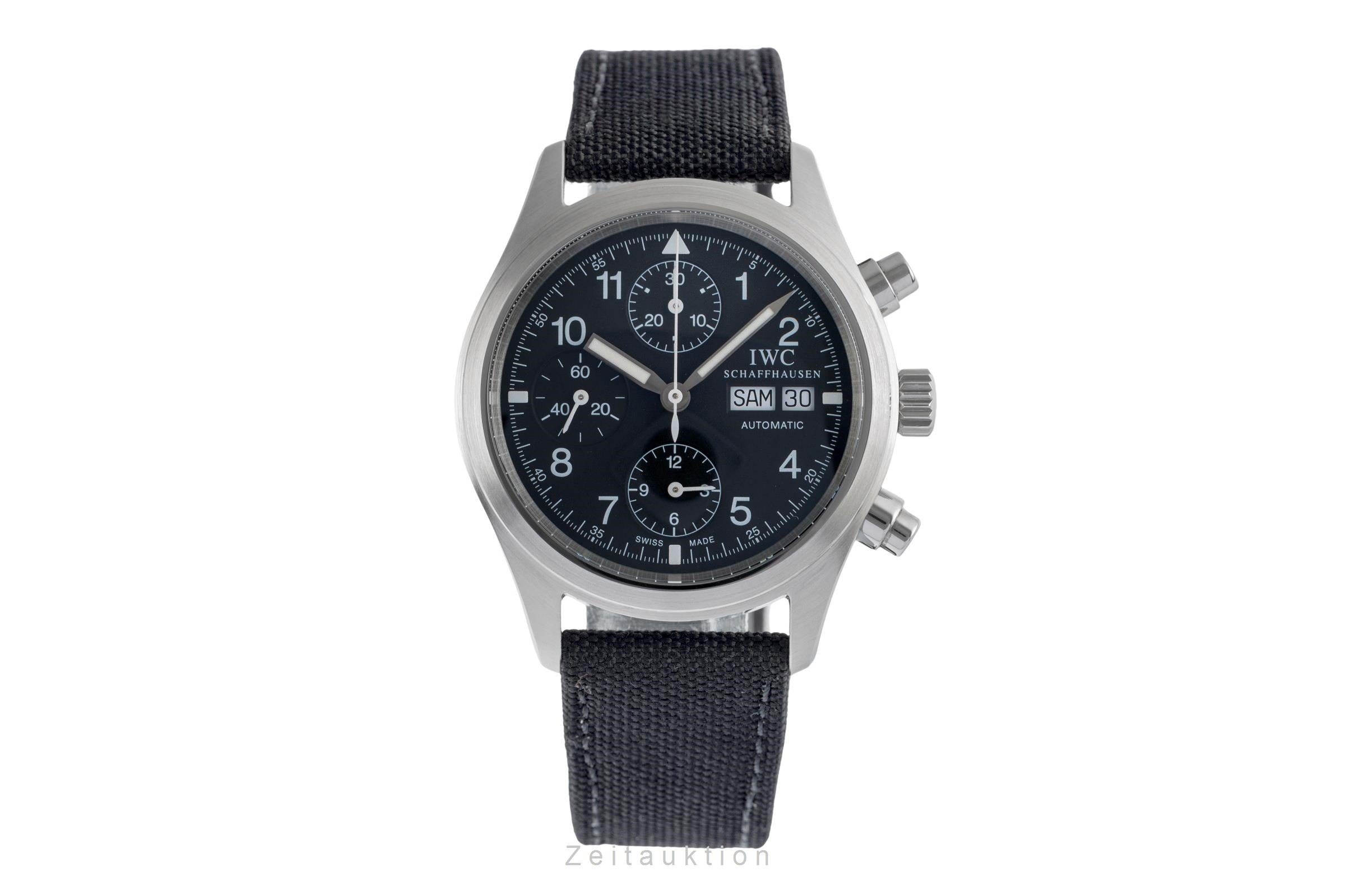 IWC Fliegerchronograph chronographe acier automatique montre pour hommes IW370601  [2504244]