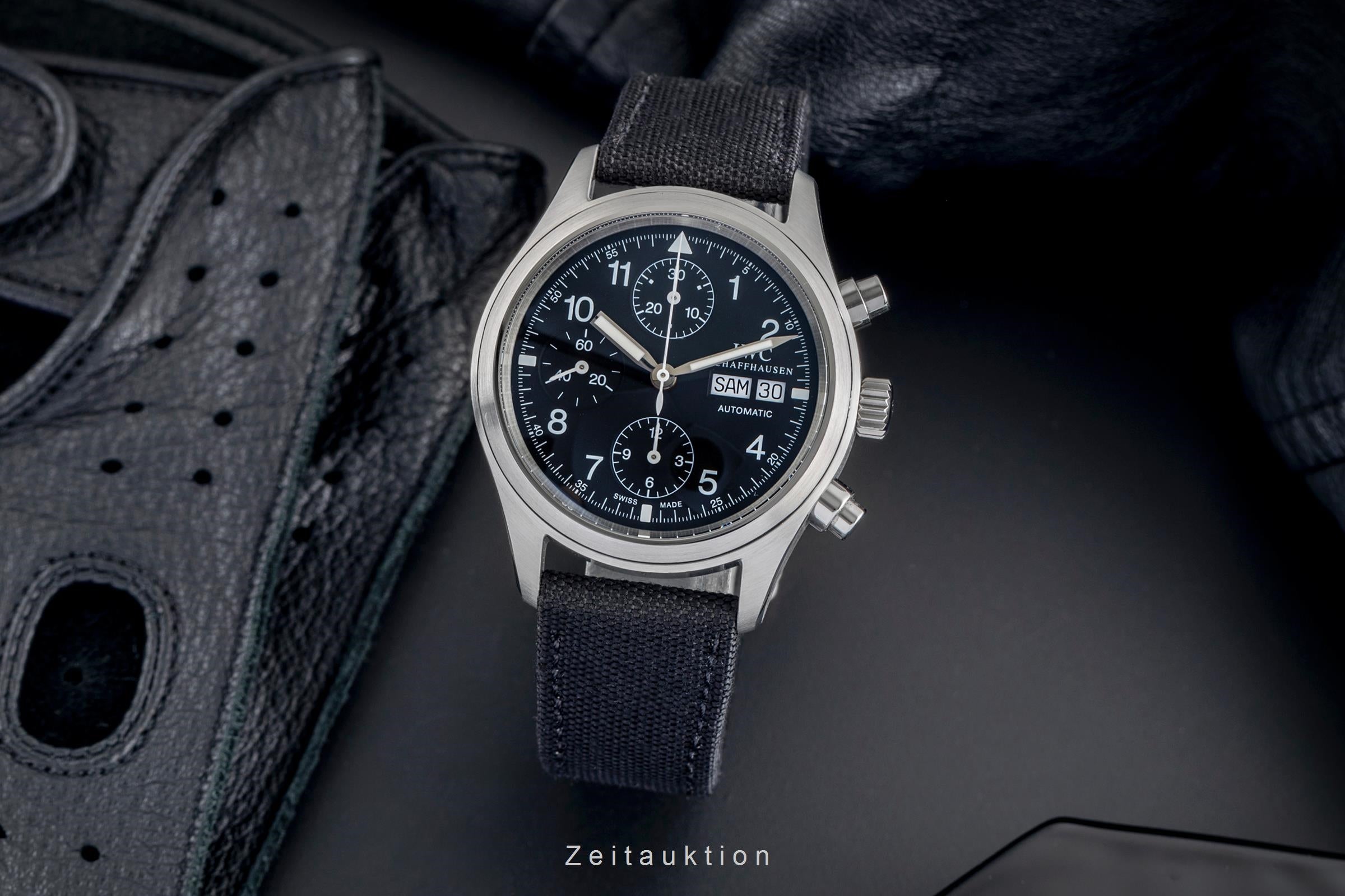 IWC Fliegerchronograph chronographe acier automatique montre pour hommes IW370601  [2504244]