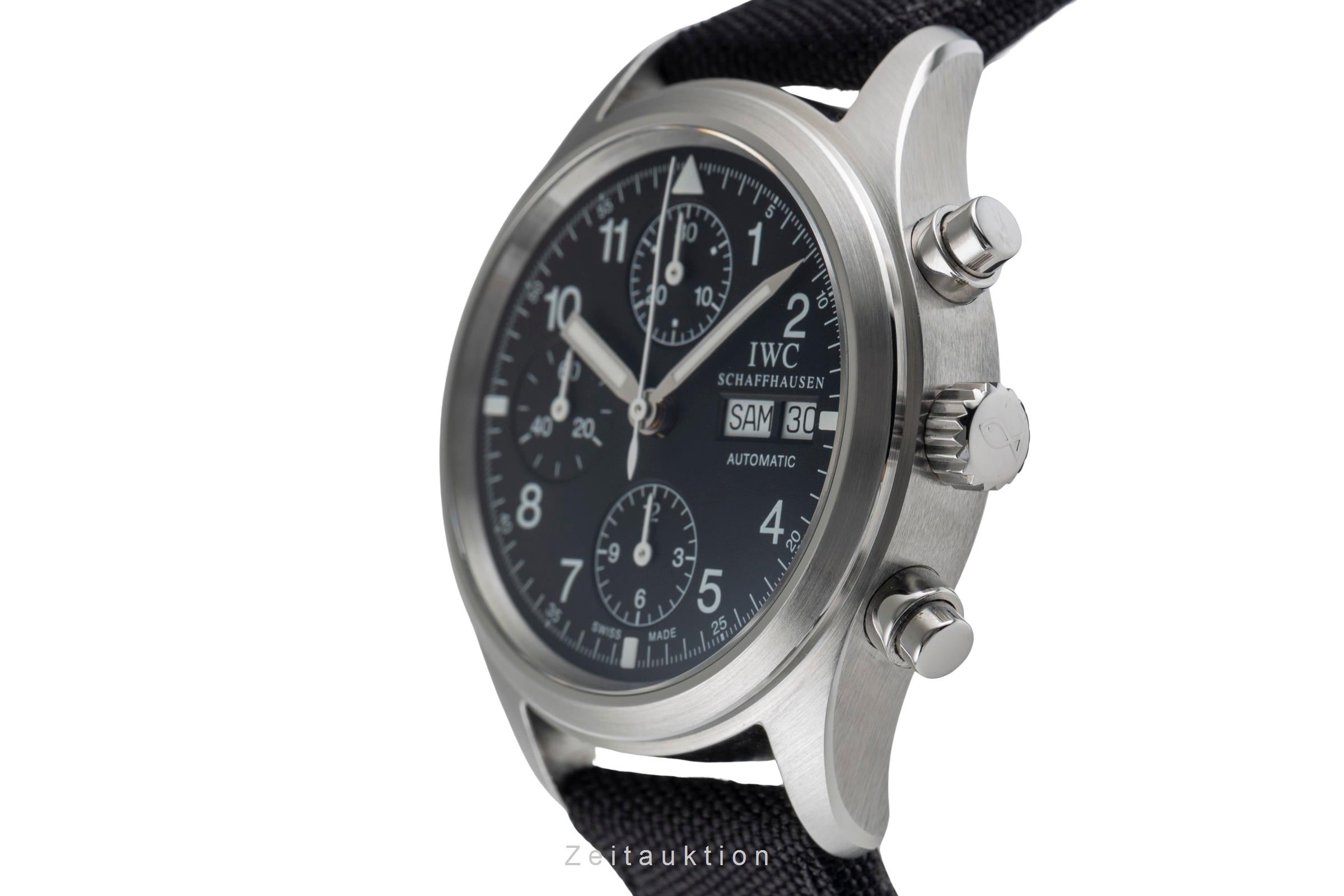 IWC Fliegerchronograph chronographe acier automatique montre pour hommes IW370601  [2504244]