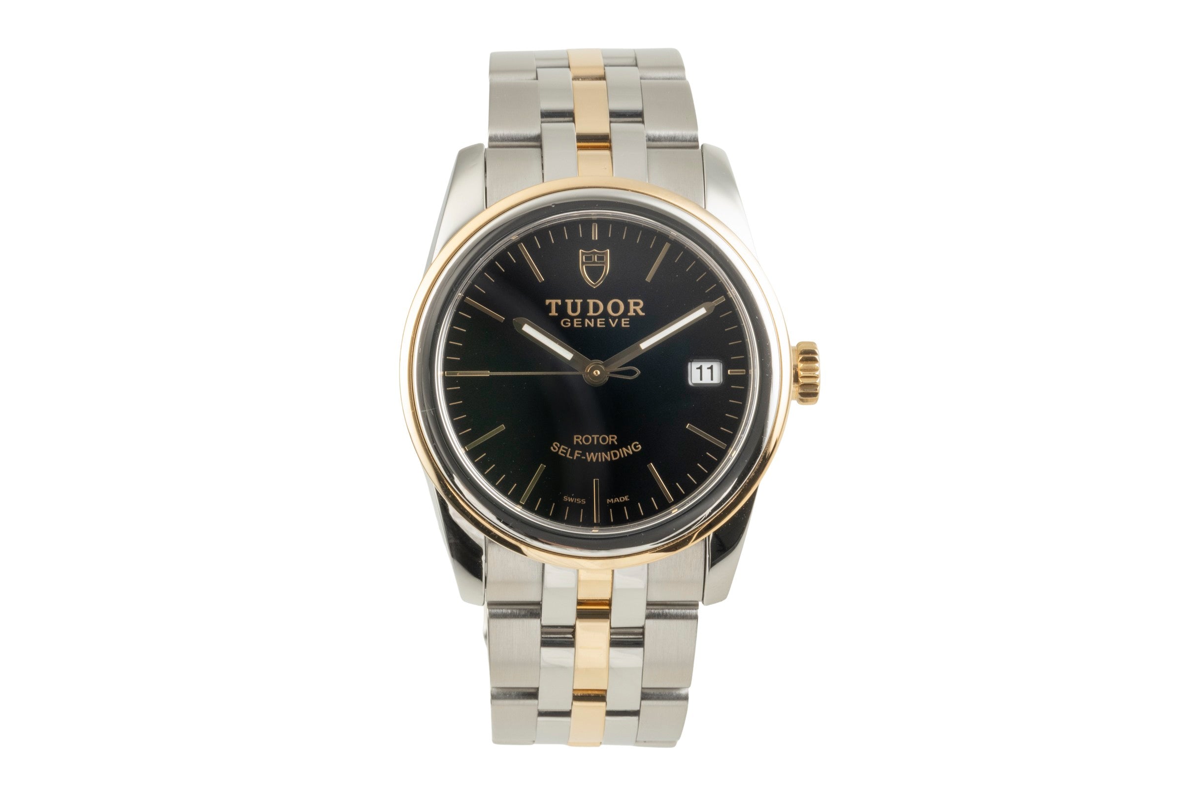 Tudor Glamour Date acier / or  automatique montre pour hommes 55003  [2504254]