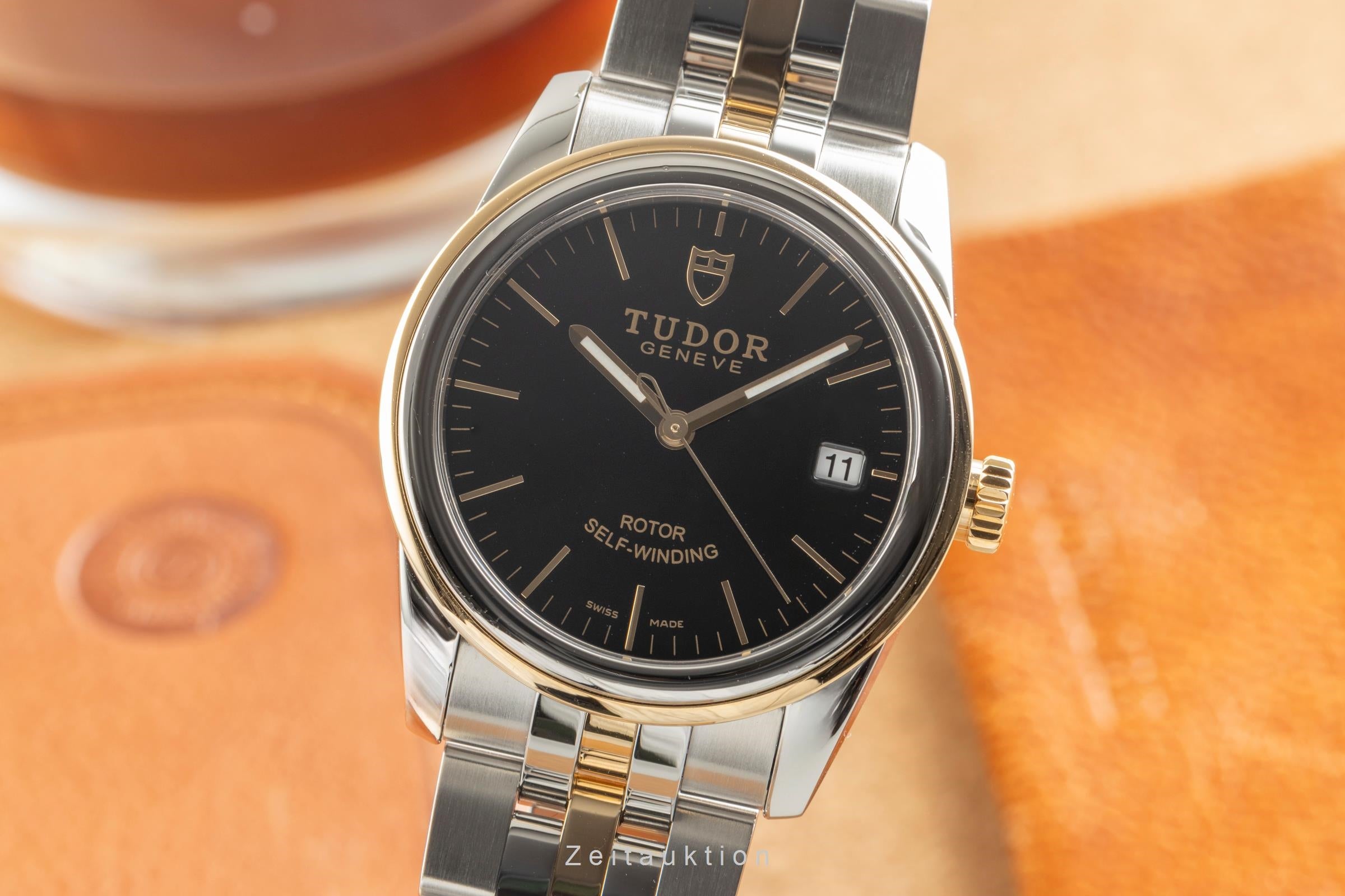 Tudor Glamour Date acier / or  automatique montre pour hommes 55003  [2504254]