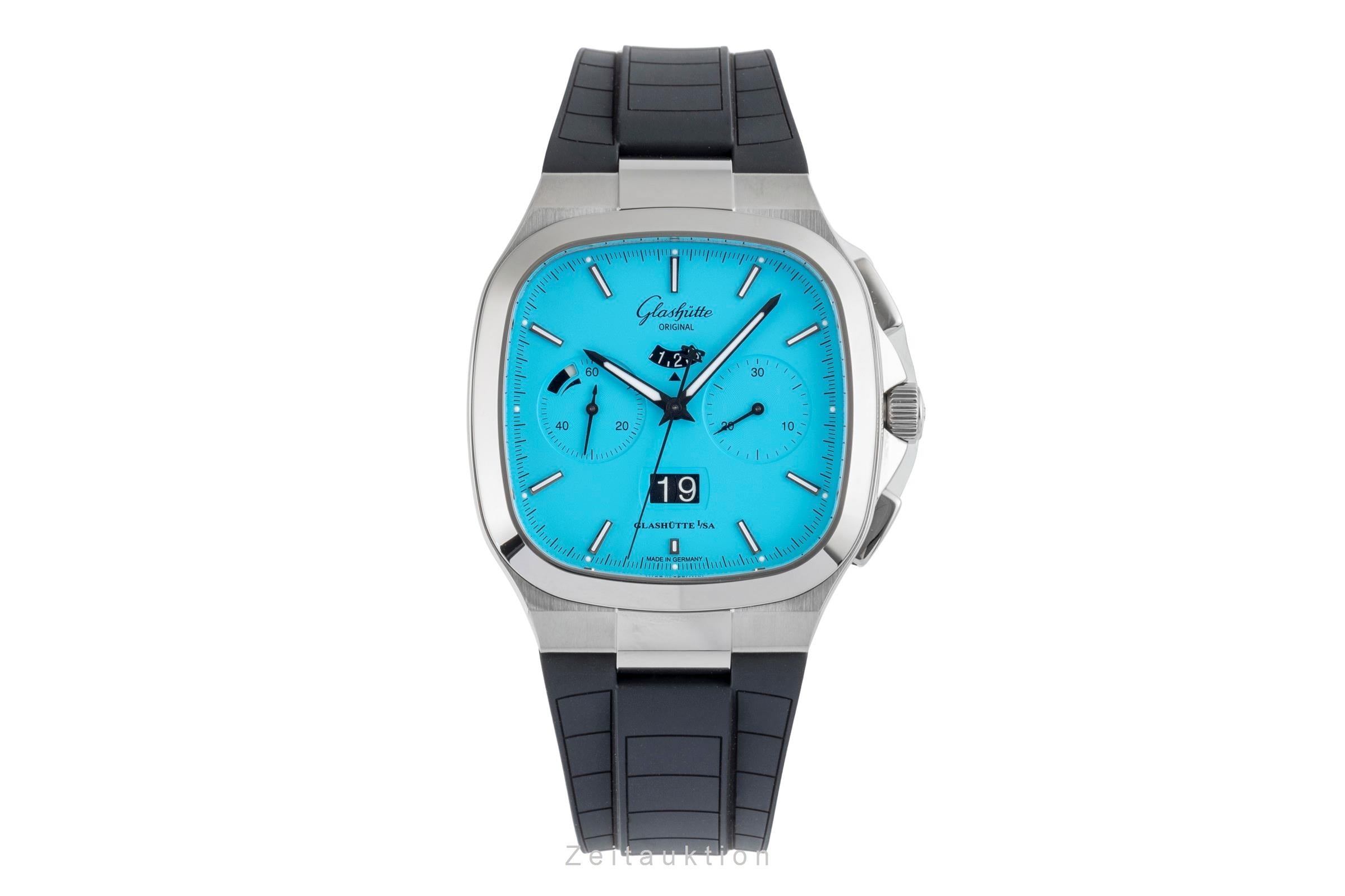 Glashütte Seventies chronographe acier automatique montre pour hommes 1-37-02-10-02-63 Limited  [2504258]