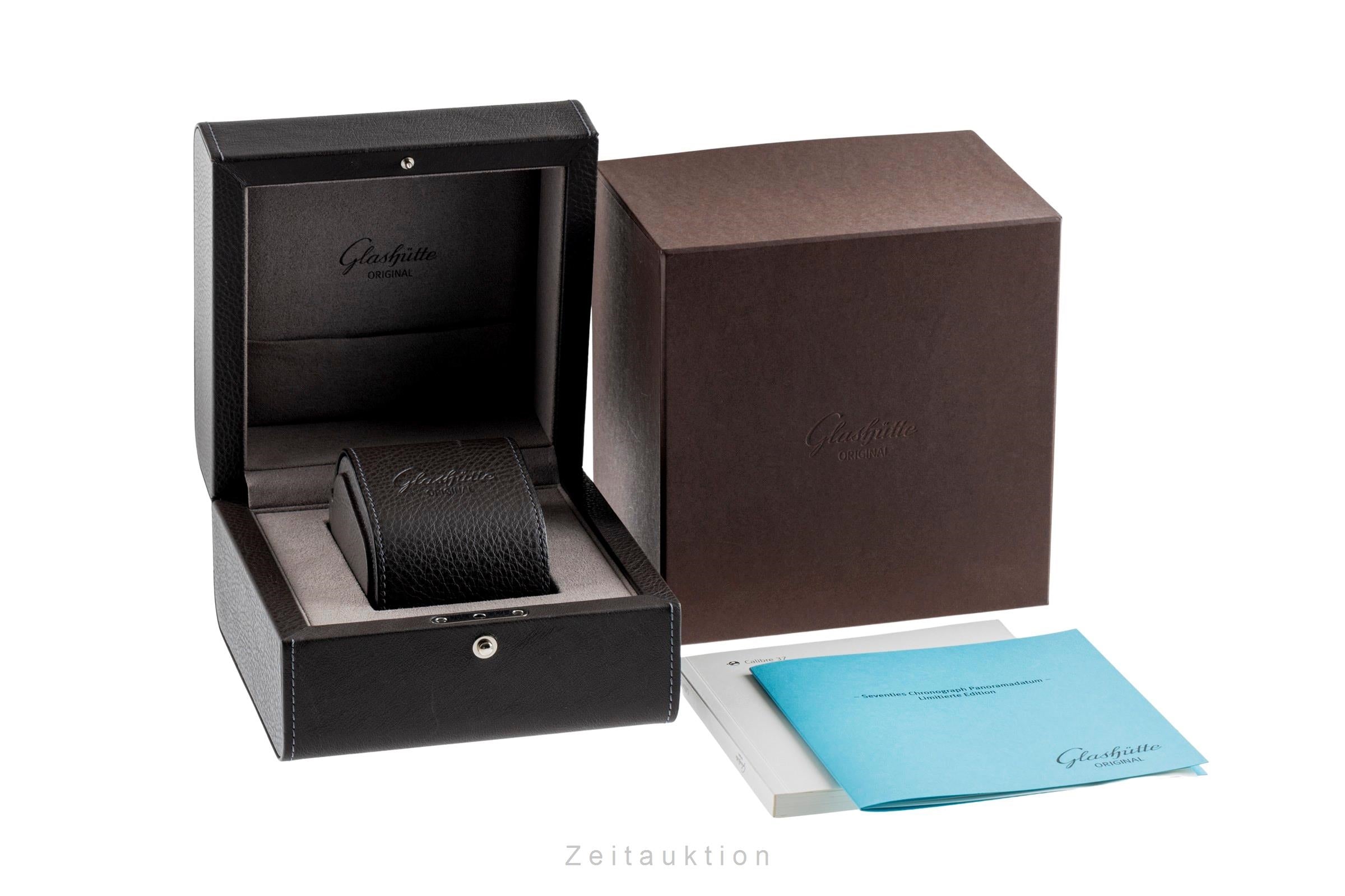 Glashütte Seventies chronographe acier automatique montre pour hommes 1-37-02-10-02-63 Limited  [2504258]