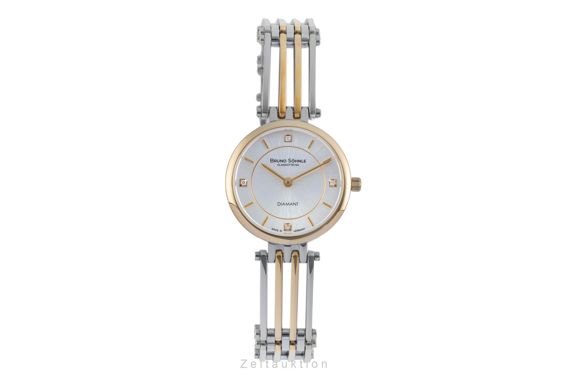 Bruno Söhnle Glashütte Latina II gilt / steel quartz Ref. 17-23103