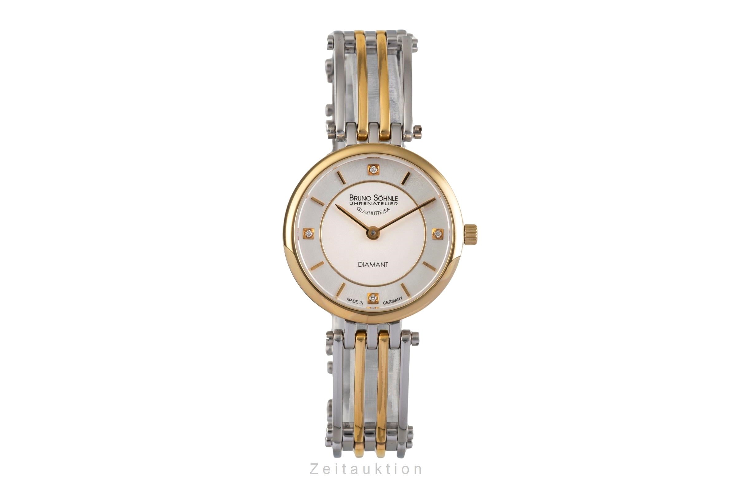 Bruno Söhnle Glashütte Latina II acero / banado en oro cuarzo reloj para damas  17-23103-242  [2504259]