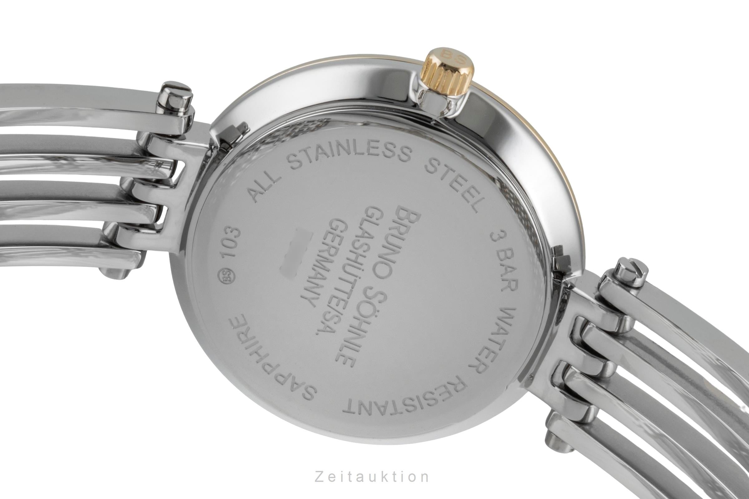 Bruno Söhnle Glashütte Latina II gilt / steel quartz Ref. 17-23103