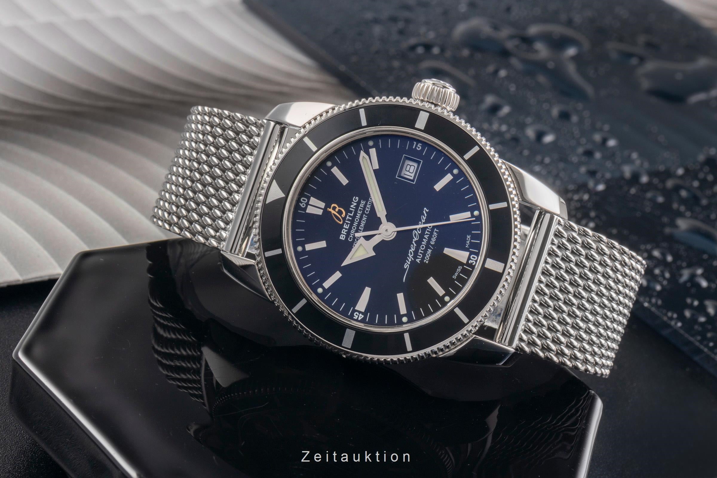 Breitling Superocean Heritage 42 Black Dial Stahl Automatik Herrenuhr Ref A17321 [2504262]