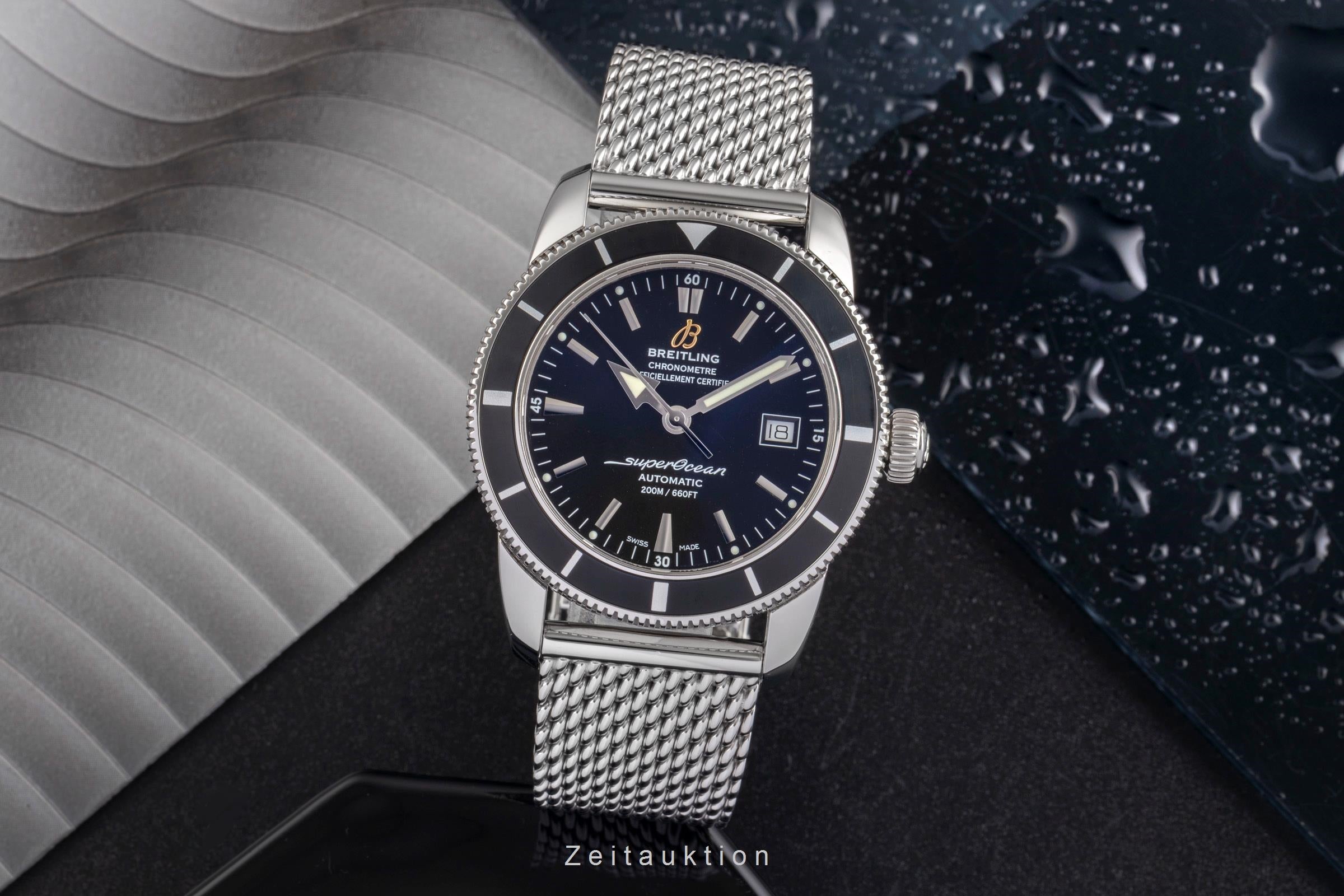 Breitling Superocean Heritage 42 Black Dial Stahl Automatik Herrenuhr Ref A17321 [2504262]