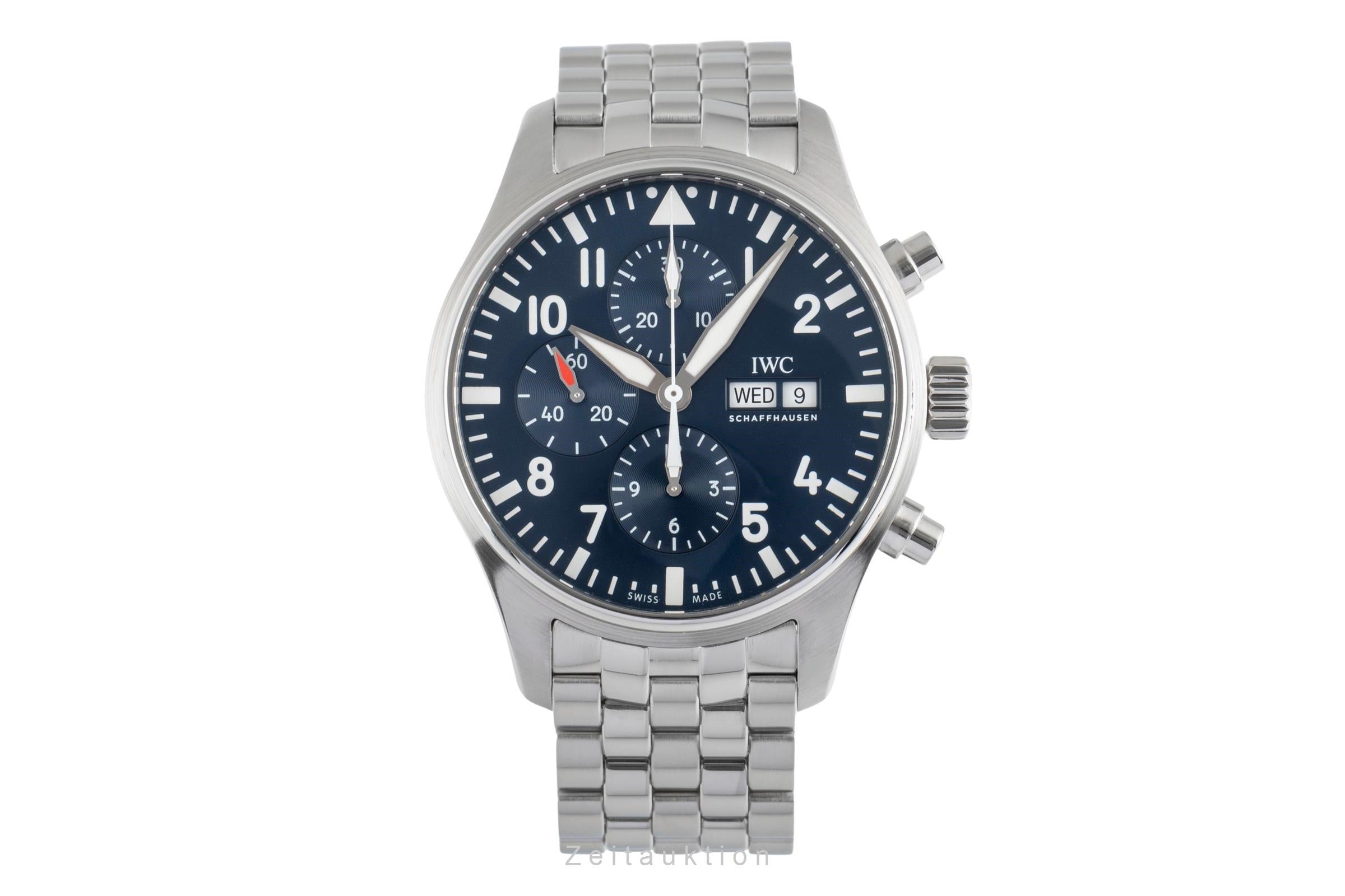 IWC Fliegerchronograph chronograph steel automatic men's watch IW377717 LP: 9500EUR  [2504270]