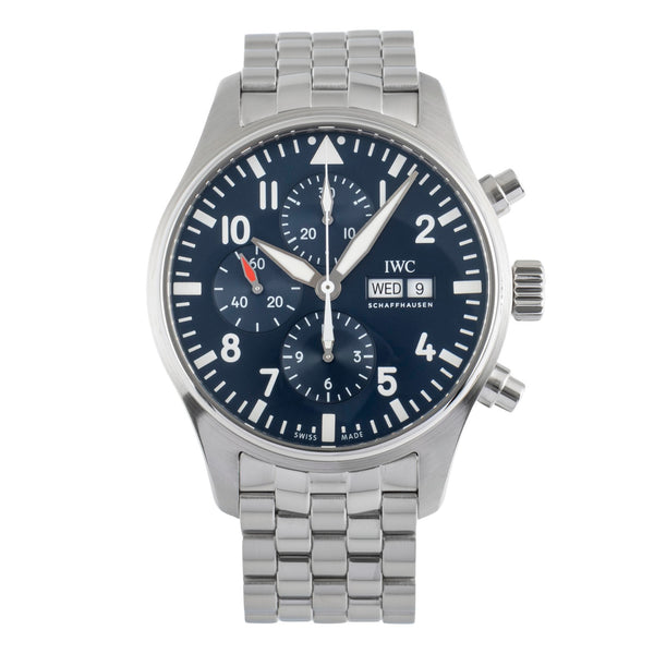 IWC Fliegerchronograph chronograph steel automatic men's watch IW377717 LP: 9500EUR  [2504270]