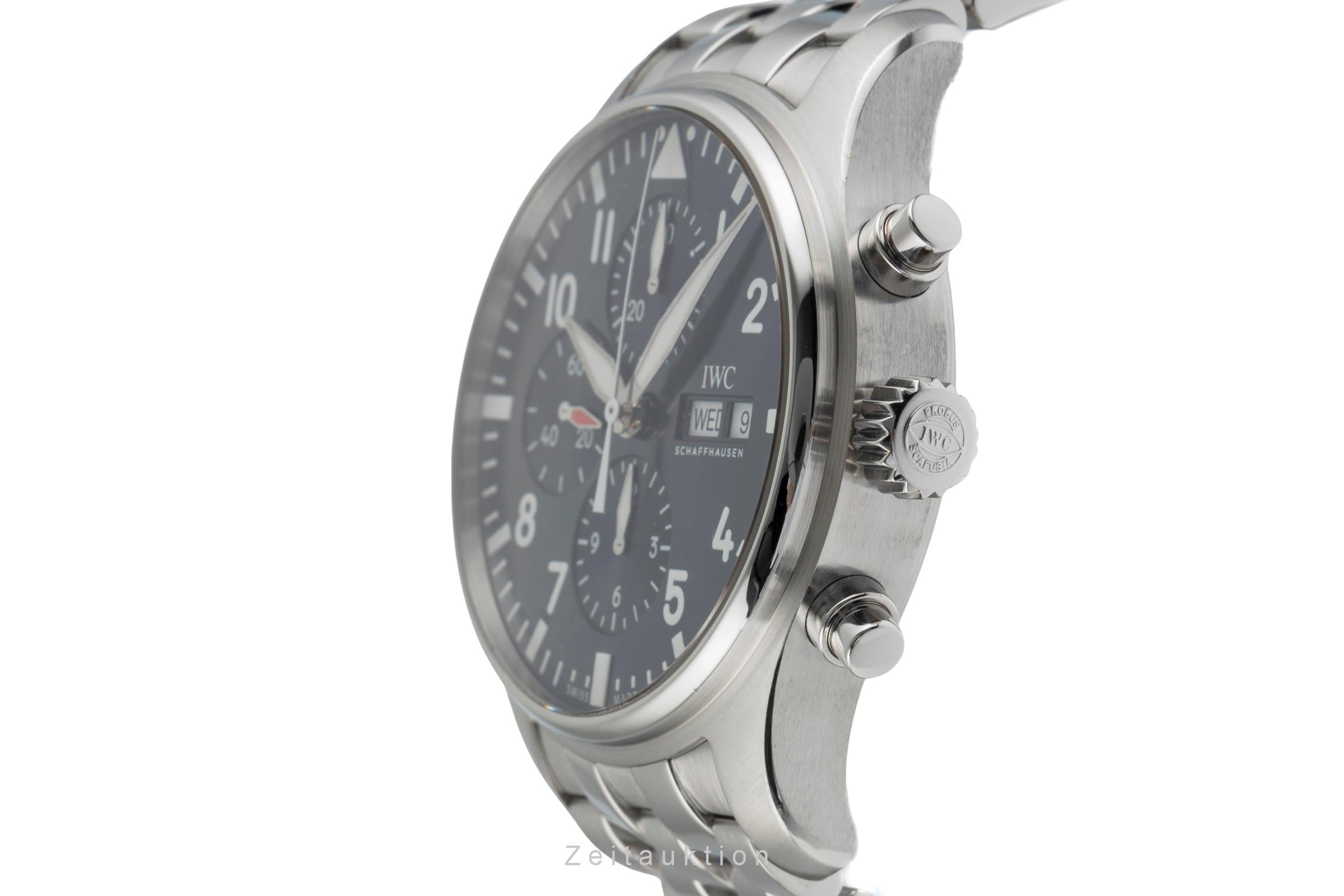 IWC Fliegerchronograph chronograph steel automatic men's watch IW377717 LP: 9500EUR  [2504270]