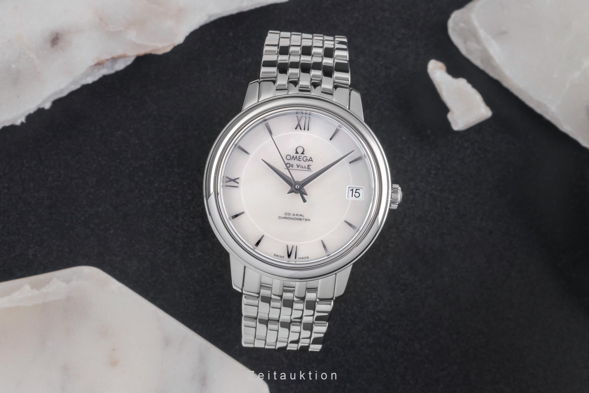 Omega De Ville acier automatique montre pour femmes 424.10.33.20.05.001  [2504272]