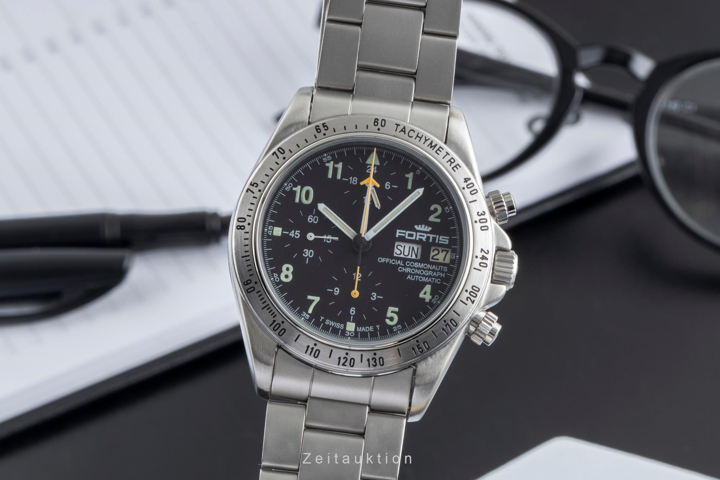Fortis Cosmonauts Chronograph steel automatic Kal. LWO 5100 Ref