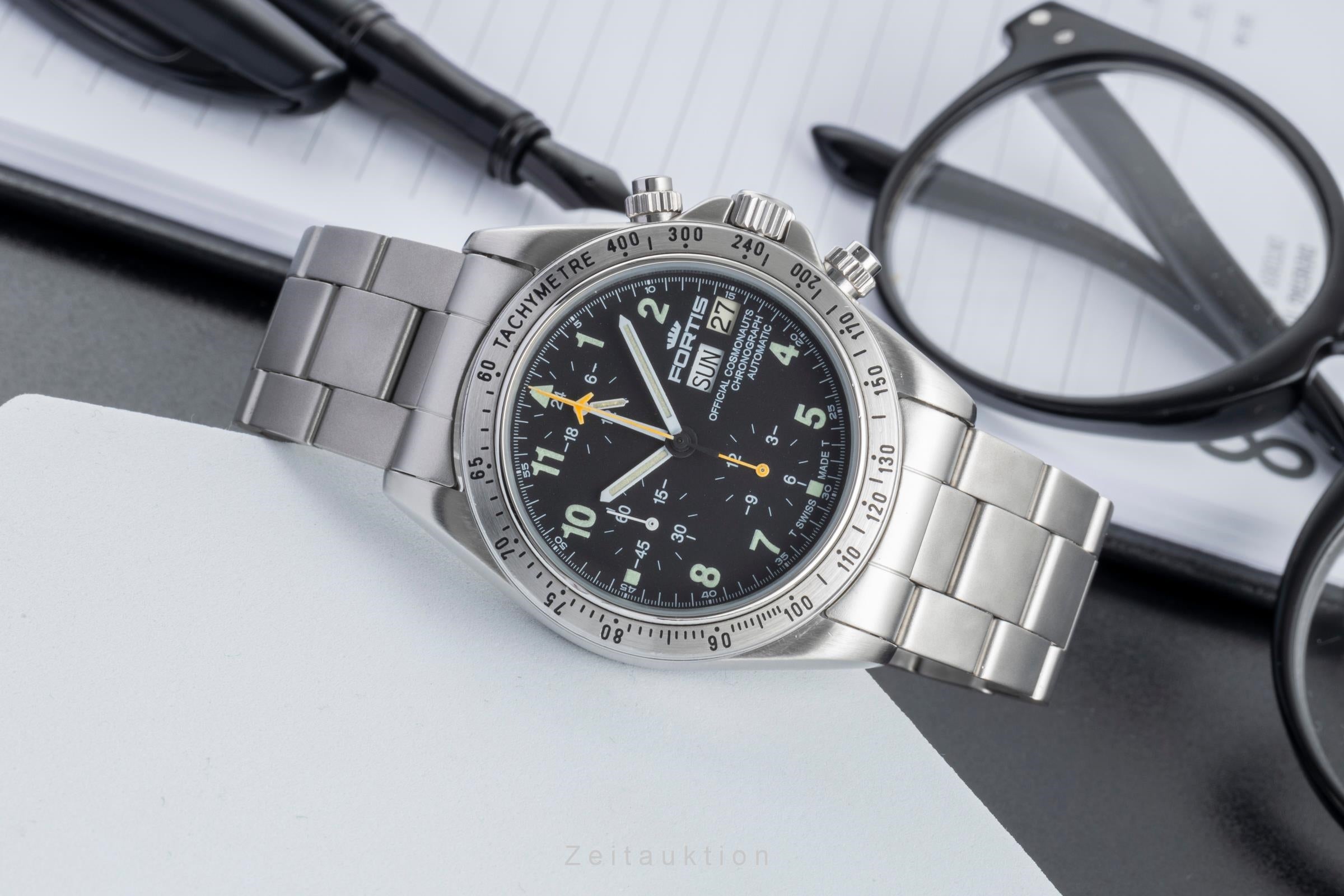Fortis Cosmonauts Chronograph steel automatic Kal. LWO 5100 Ref