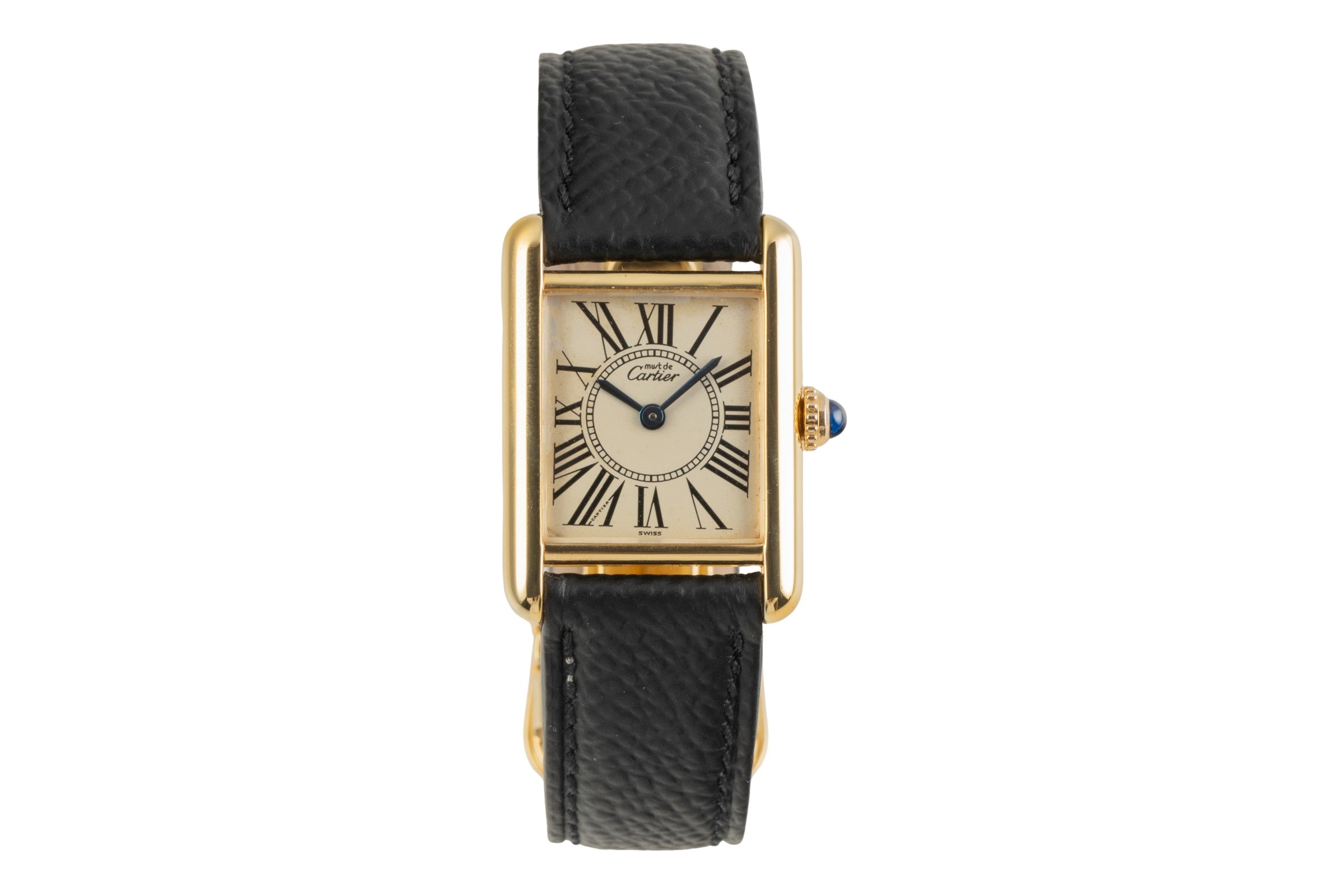 Cartier Tank silver-gilt quartz Kal. 057 Ref. W1005554, 5057001