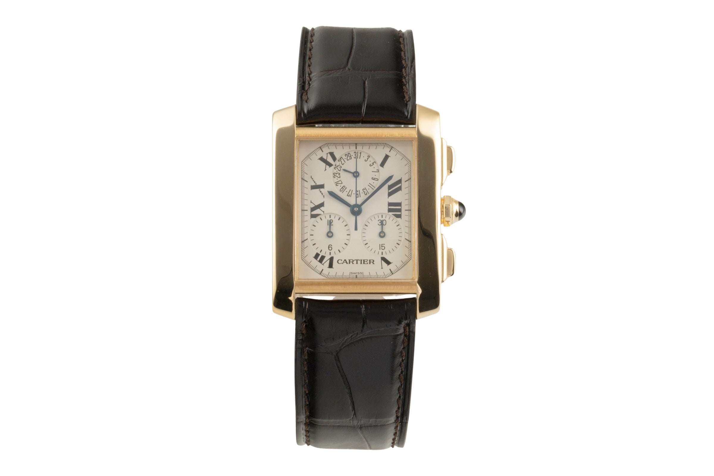 Cartier Tank Francaise XL Chronograph 18k Gold Herrenuhr Ref. W5000556 1830 [2504293]