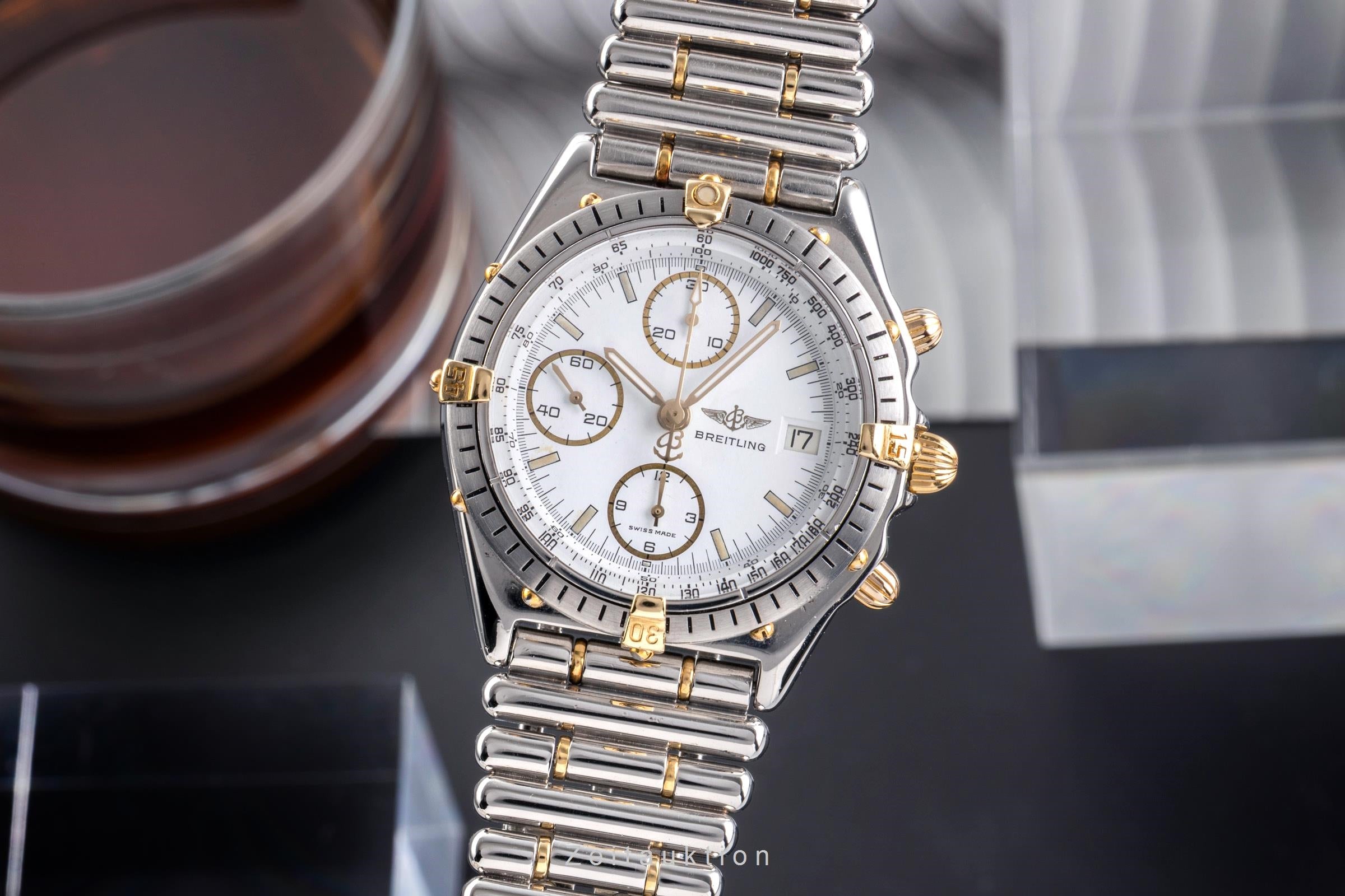 Breitling Chronomat chronograph steel / gold automatic men's watch 81.950  [2504301]