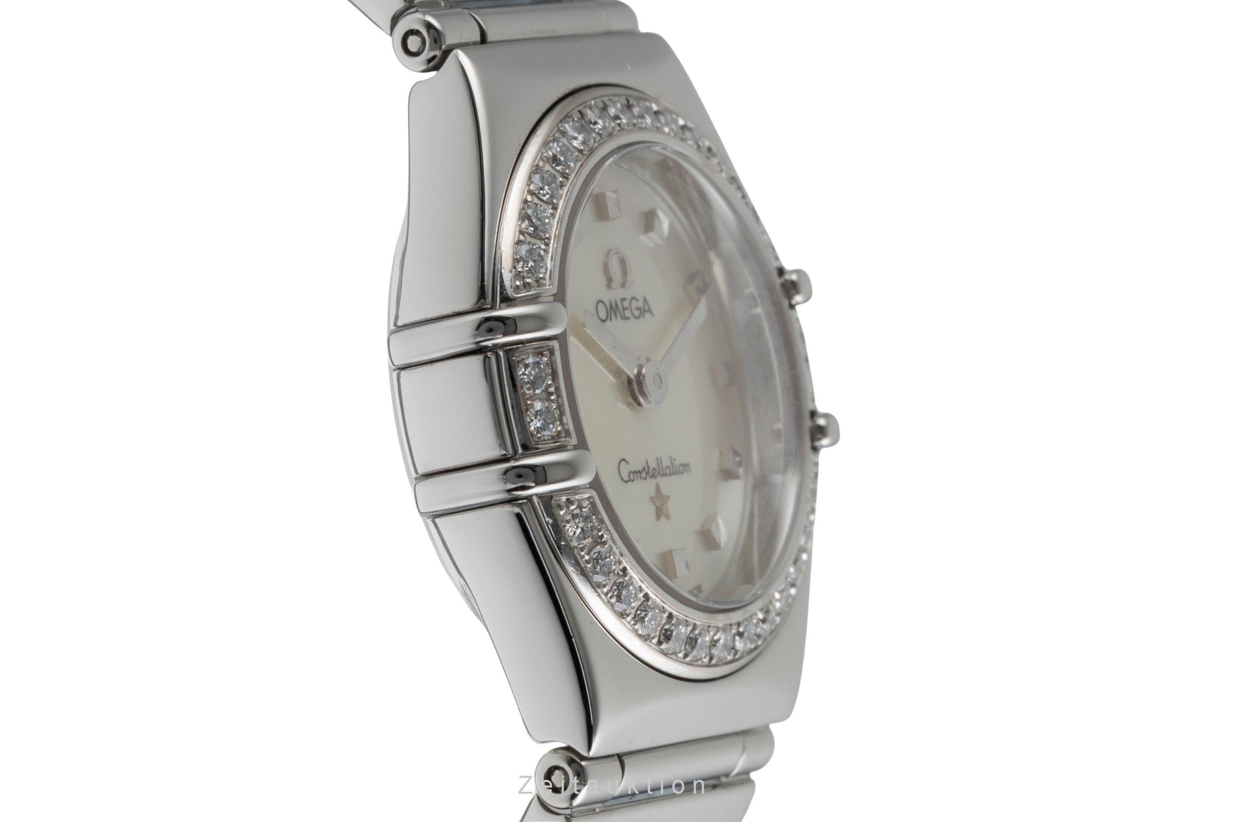 Omega Constellation Stahl Quarz MOP Diamonds Damen Ref. 1460.75.00 895.1243  [2504307]