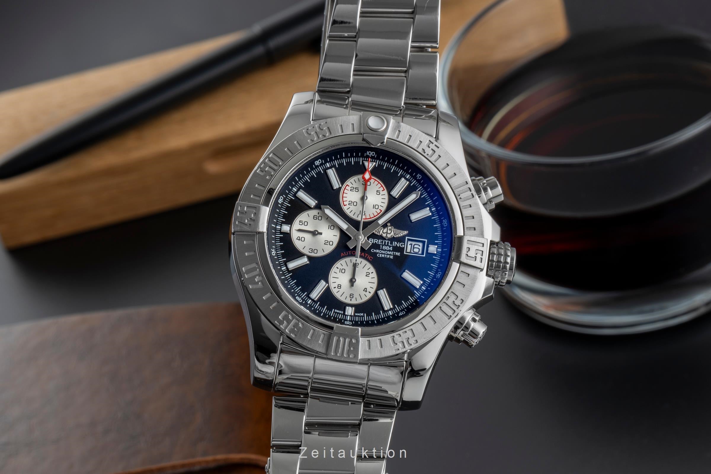 Breitling Super Avenger II chronograph steel automatic men's watch A13371  [2504308]
