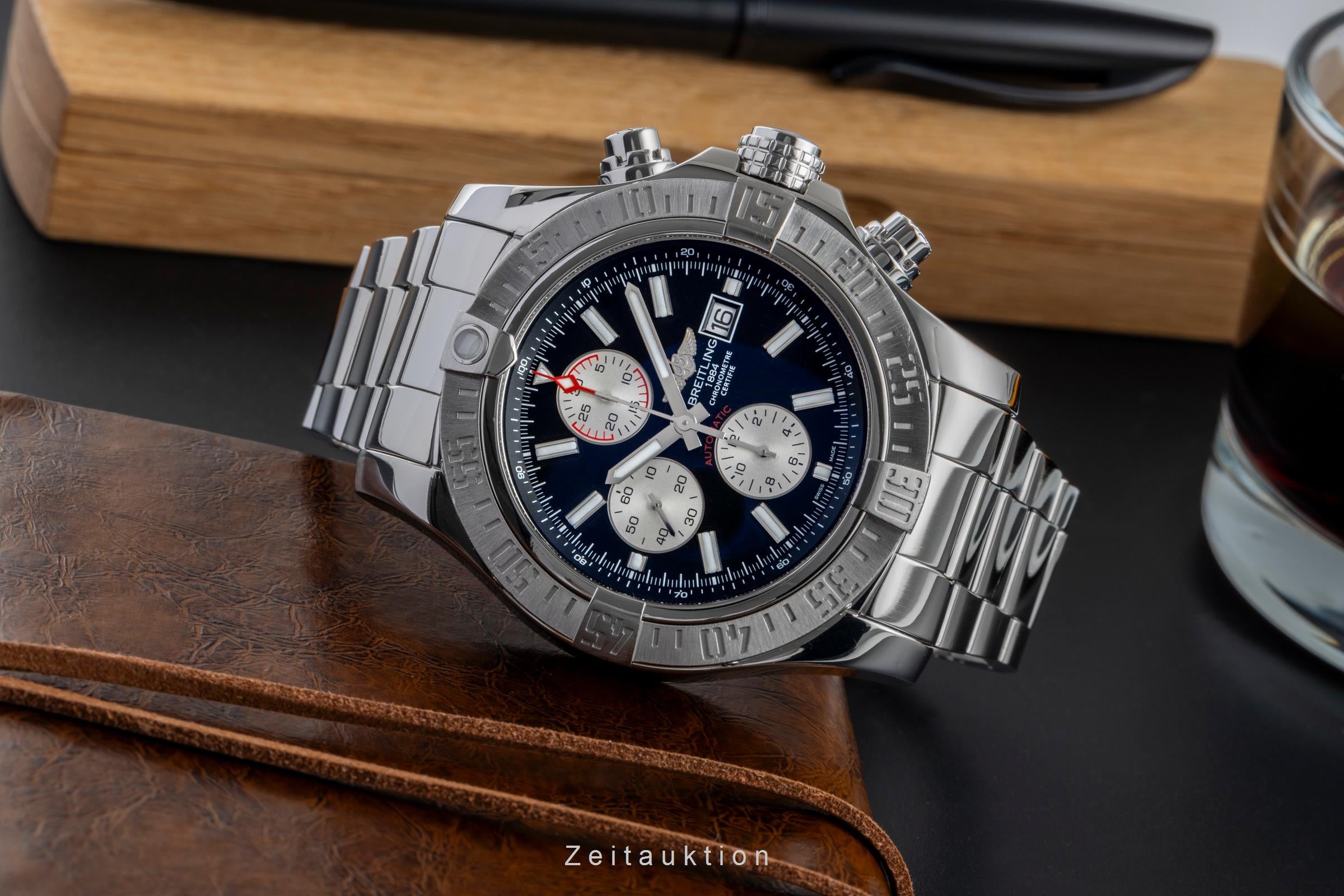 Breitling Super Avenger II chronograph steel automatic Kal. B13