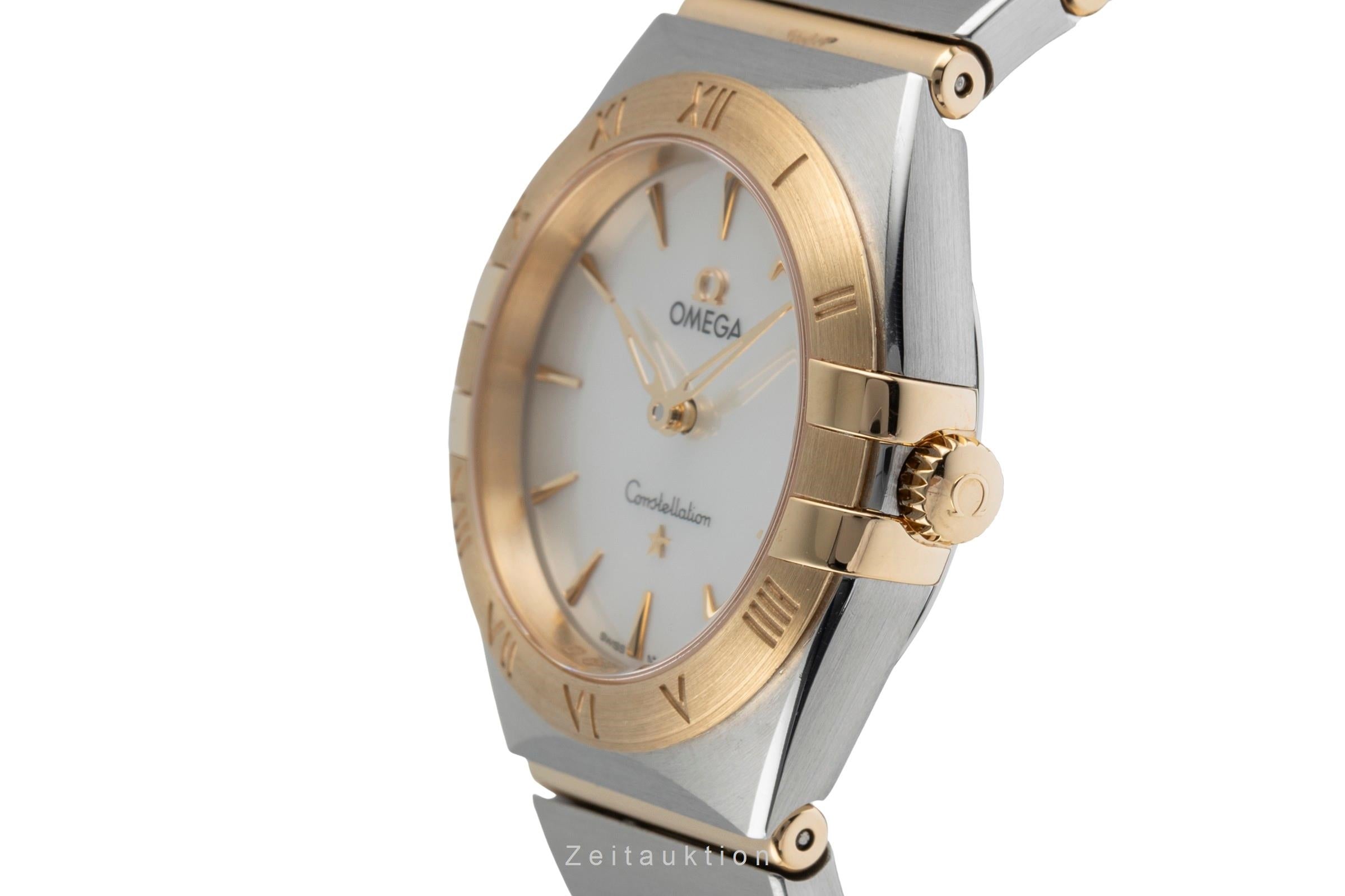 Omega Constellation Stahl / Gold Quarz Damenuhr Ref 131.20.28.60.05.002 B&P 2022 [2504311]