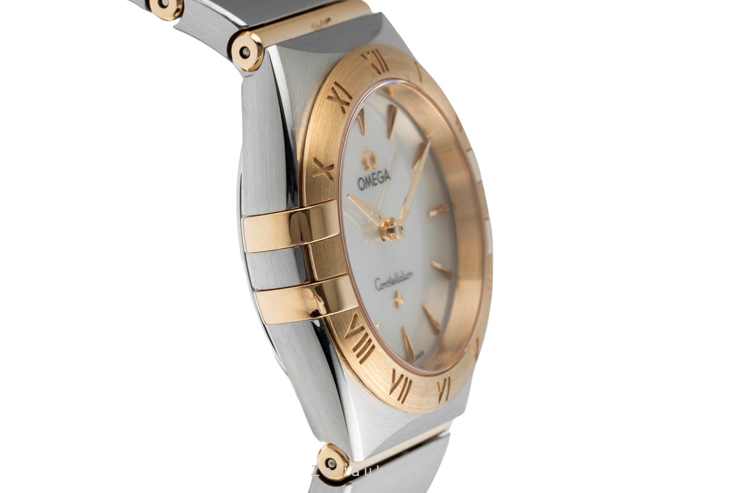 Omega Constellation Stahl / Gold Quarz Damenuhr Ref 131.20.28.60.05.002 B&P 2022 [2504311]