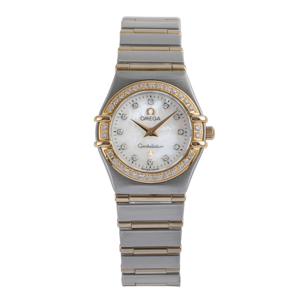 Omega Constellation steel / gold quartz women's watch 1267.75.00 LP: 10400EUR  [2504312]