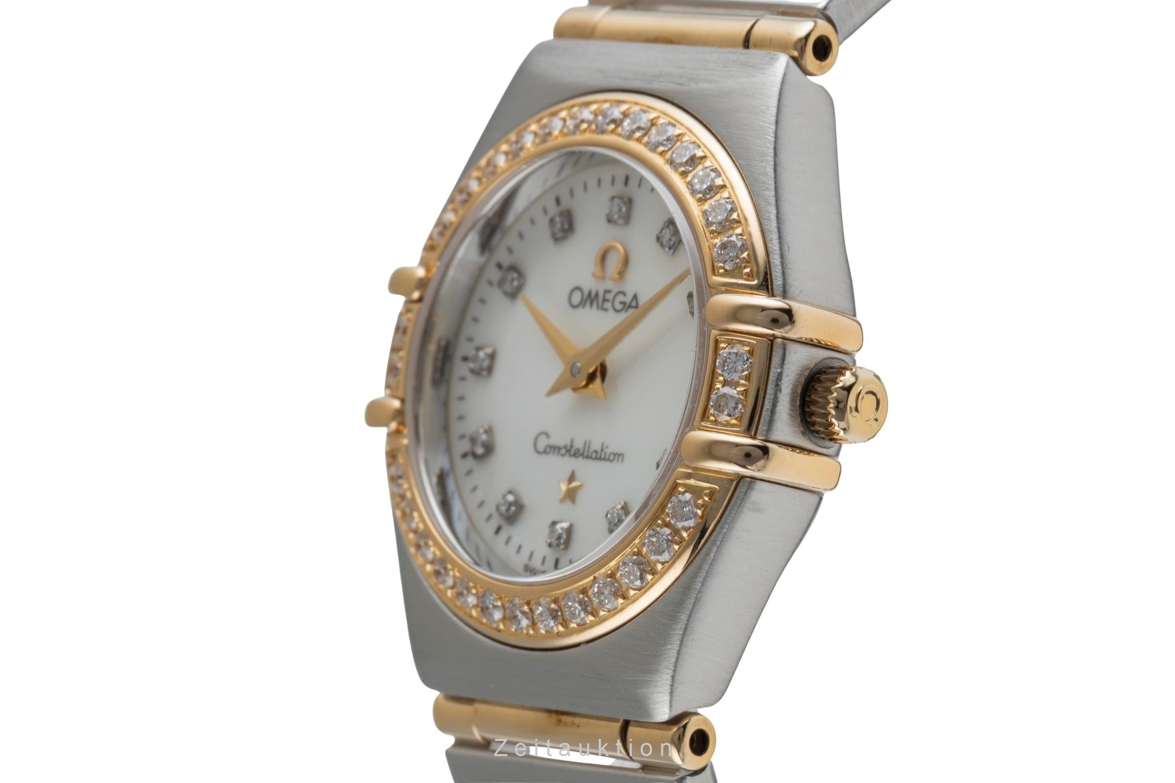 Omega Constellation steel / gold quartz women's watch 1267.75.00 LP: 10400EUR  [2504312]