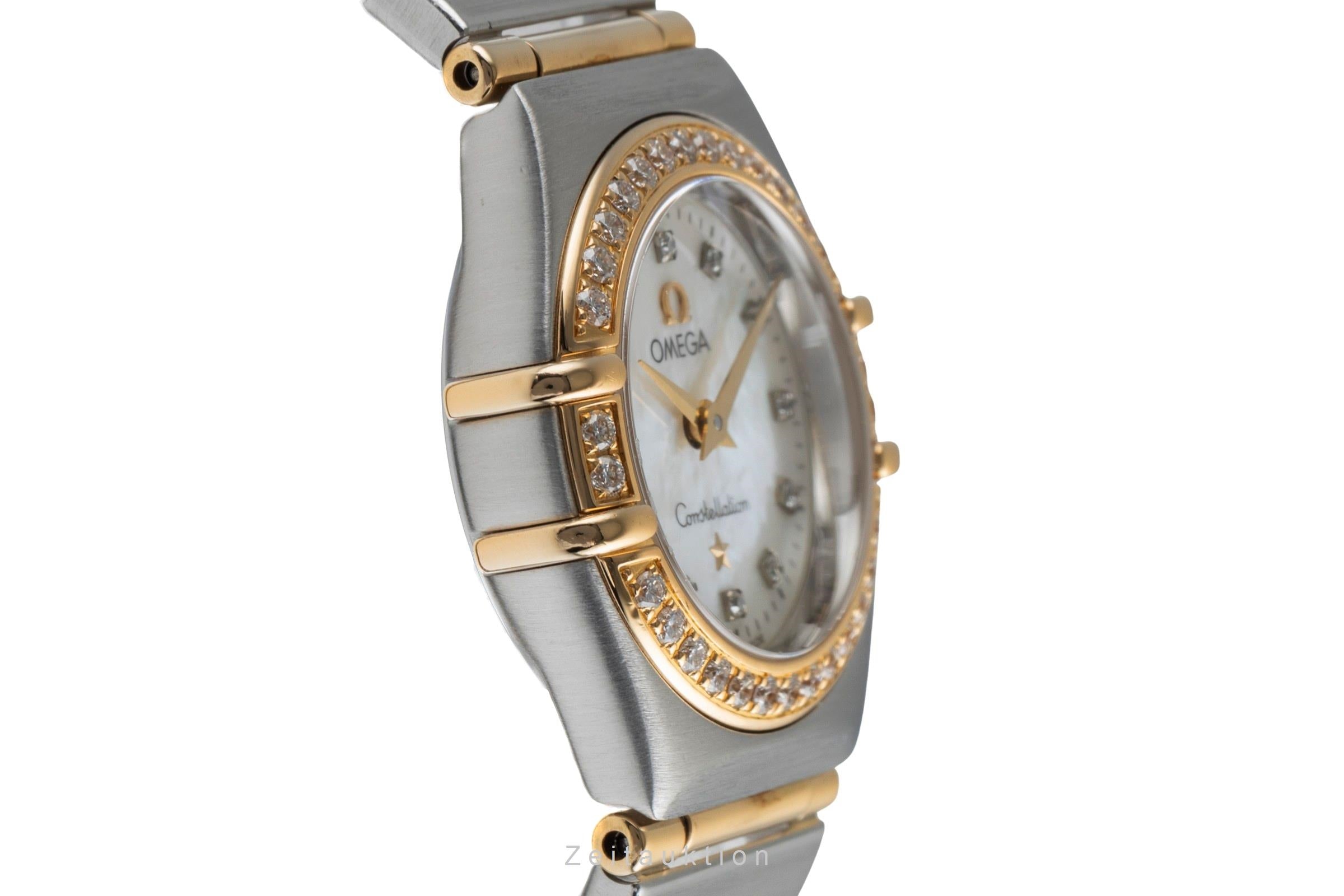 Omega Constellation steel / gold quartz women's watch 1267.75.00 LP: 10400EUR  [2504312]